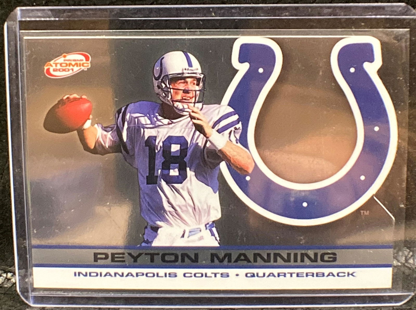 Peyton Manning 2001 Pacific Atomic Prizm #60 Colts (1 of 2)