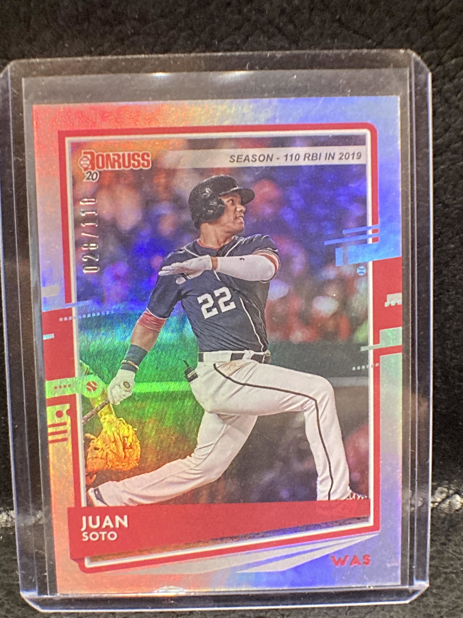 Juan Soto Holo Foil /110 Sp Donruss Nationals: Juan Soto Holo Foil /110 Sp Donruss Nationals