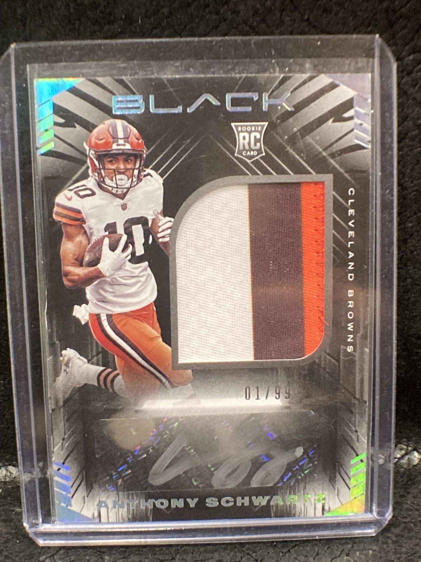 Anthony Schwartz 2021 Black Rookie Patch Auto Silver (1 of 2)