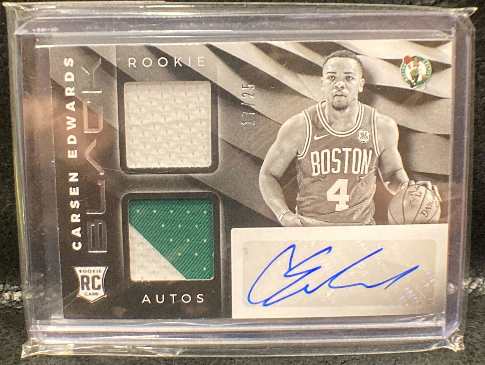 Carsen Edwards 2019-20 Panini Black Rookie Patch Auto (1 of 2)