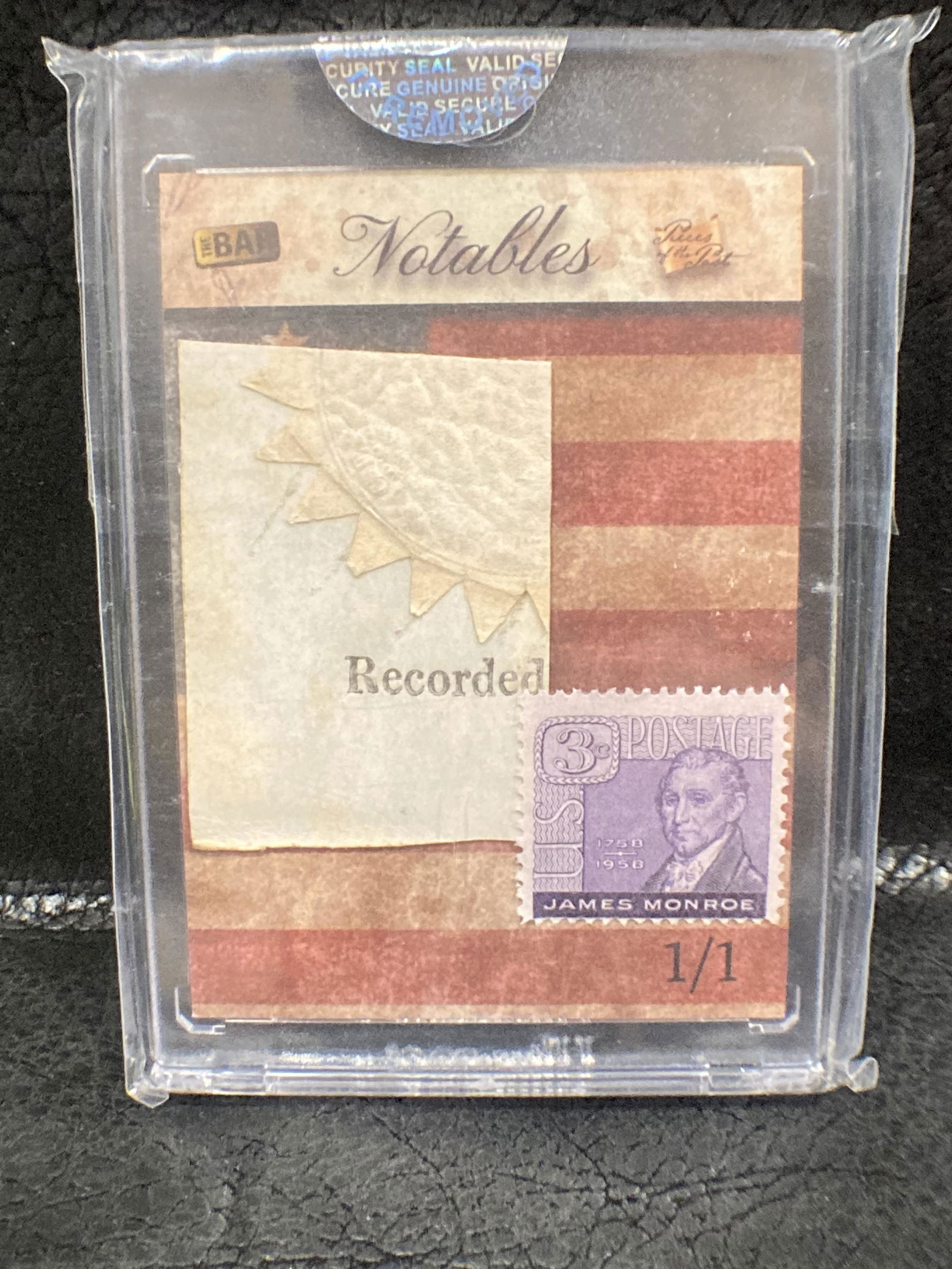 James Monroe 2019 The Bar Stamps James Monroe Certified (1 of 2)