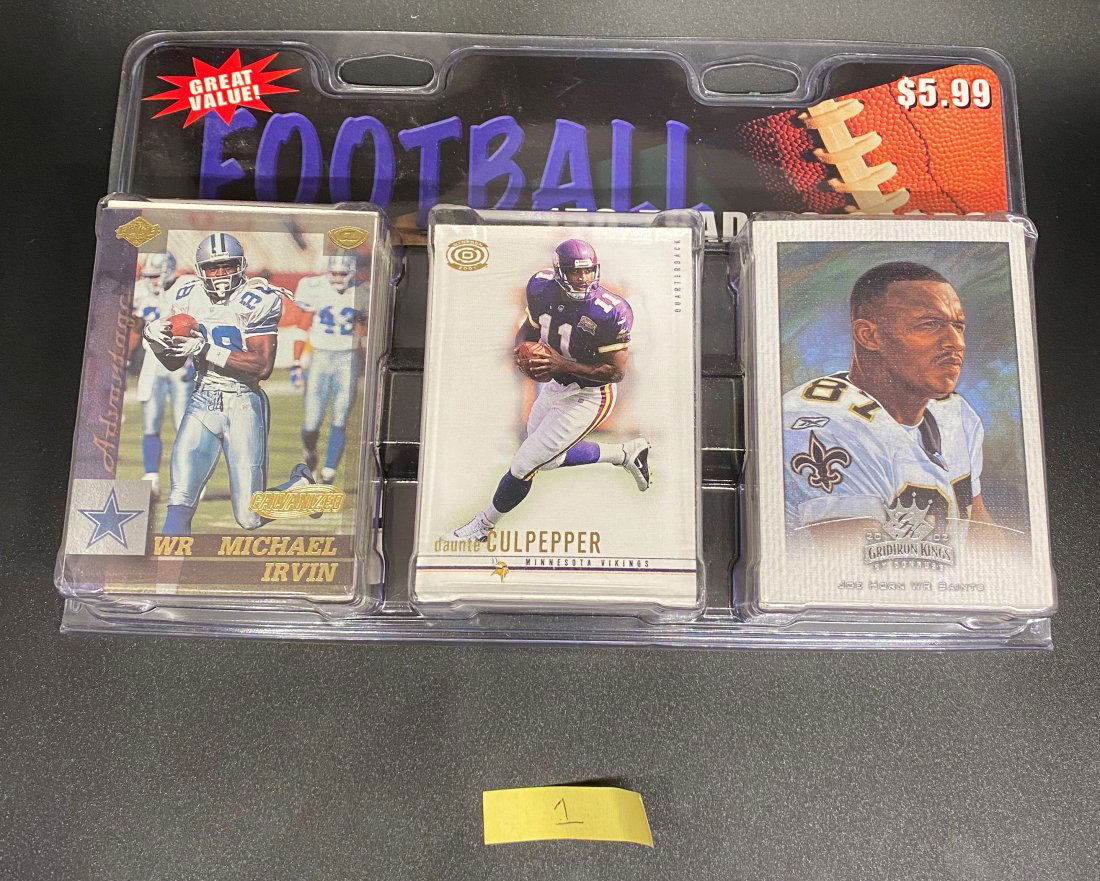 Retro Football Retail Assorted Packs of Cards (1 of 2)