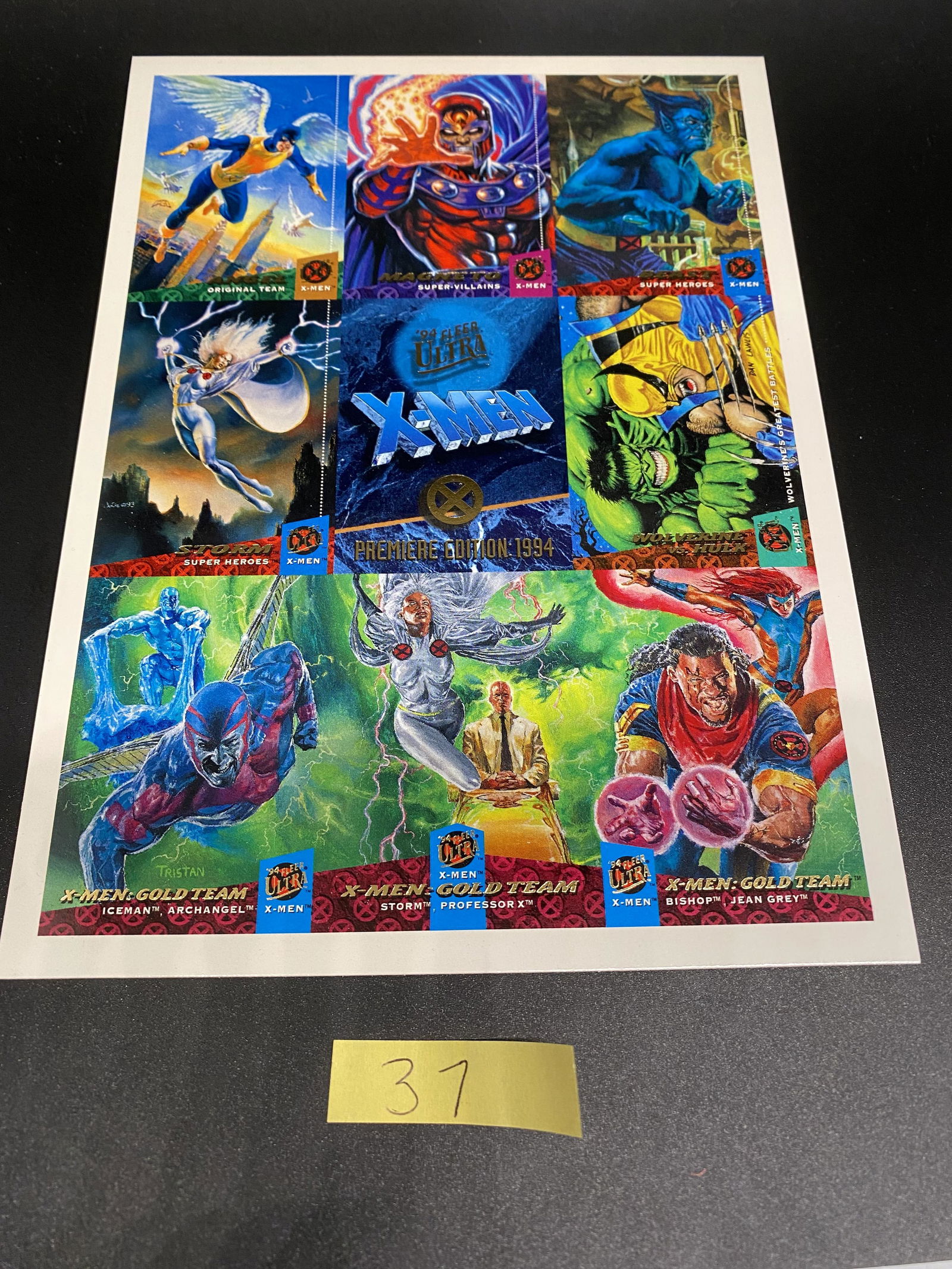 Marvel Cards 1994 Fleer Ultra X-men 9-Card Uncut Mini (1 of 2)