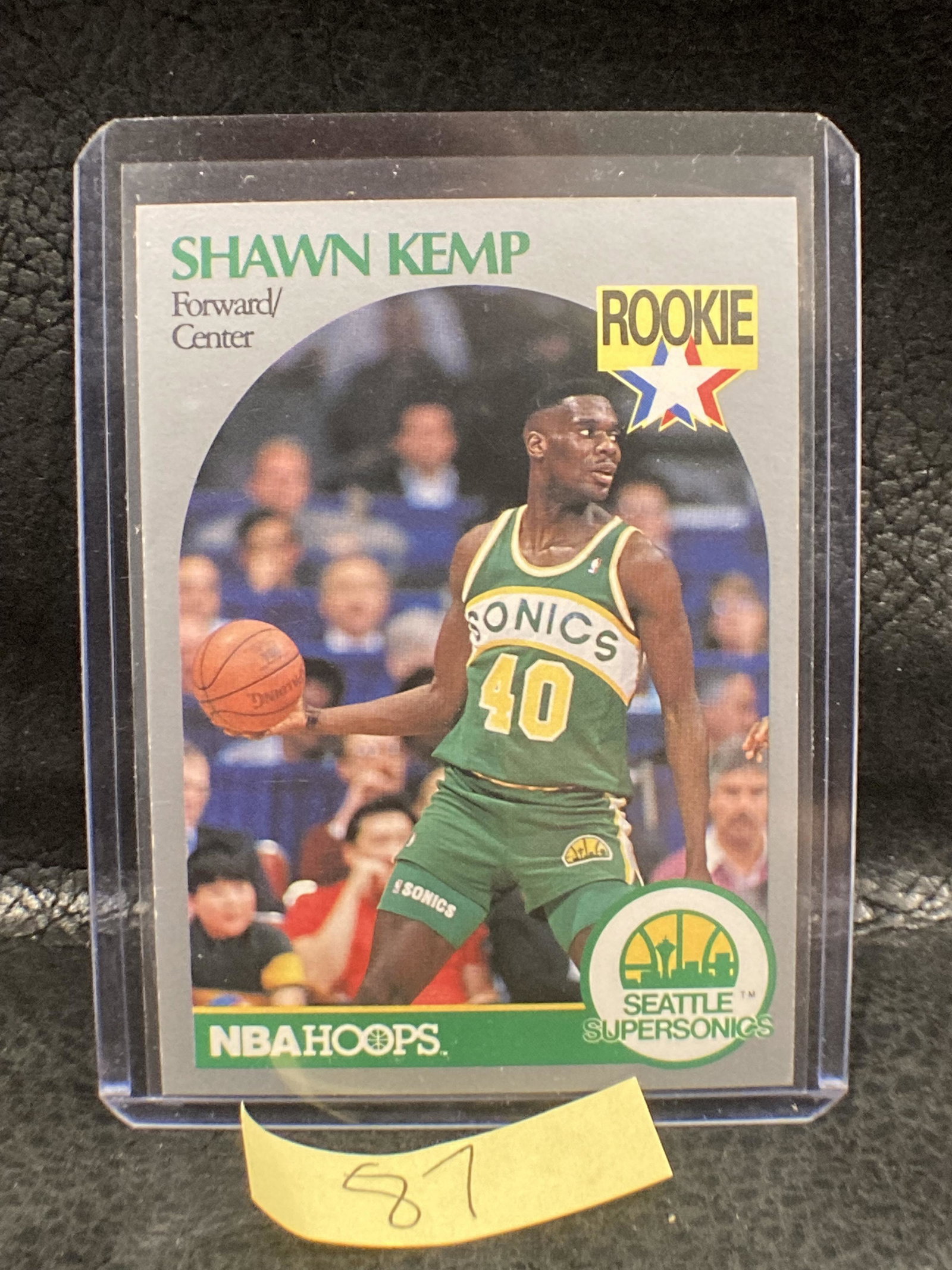 SHAWN KEMP 1990-91 Hoops Rookie #279 Seattle Supersonic: SHAWN KEMP 1990-91 Hoops Rookie #279 Seattle Supersonics