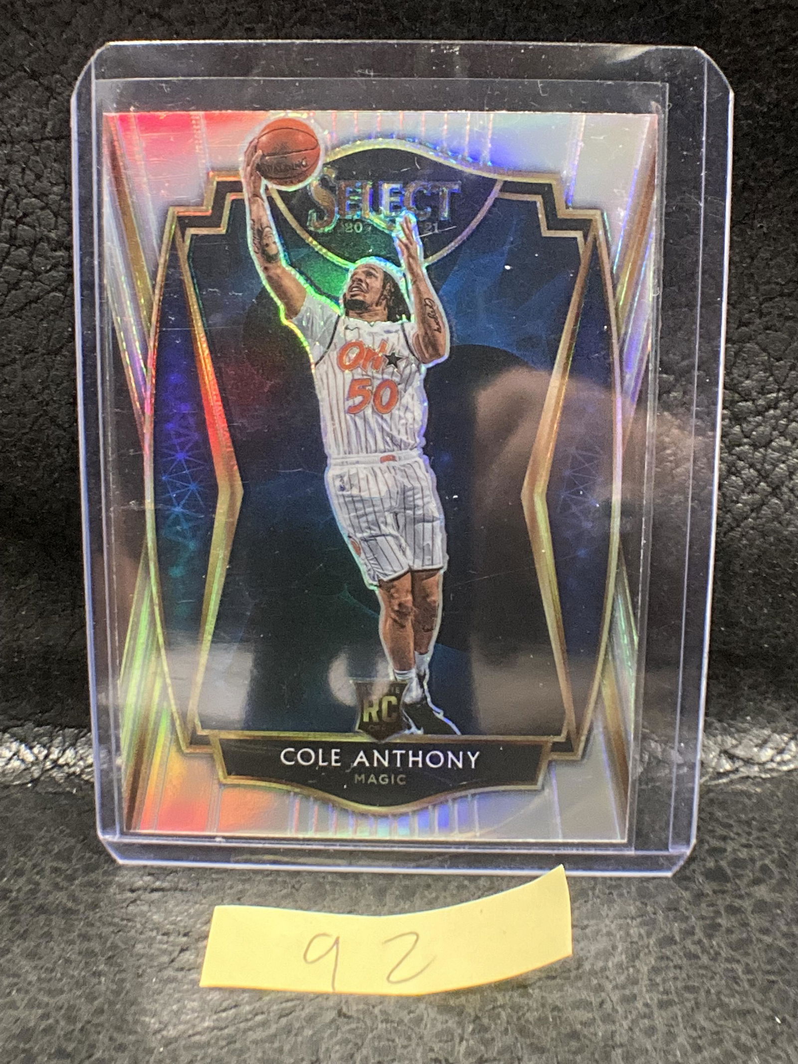 Cole Anthony 2020-21 Select Silver Prizm Premier Level (1 of 2)