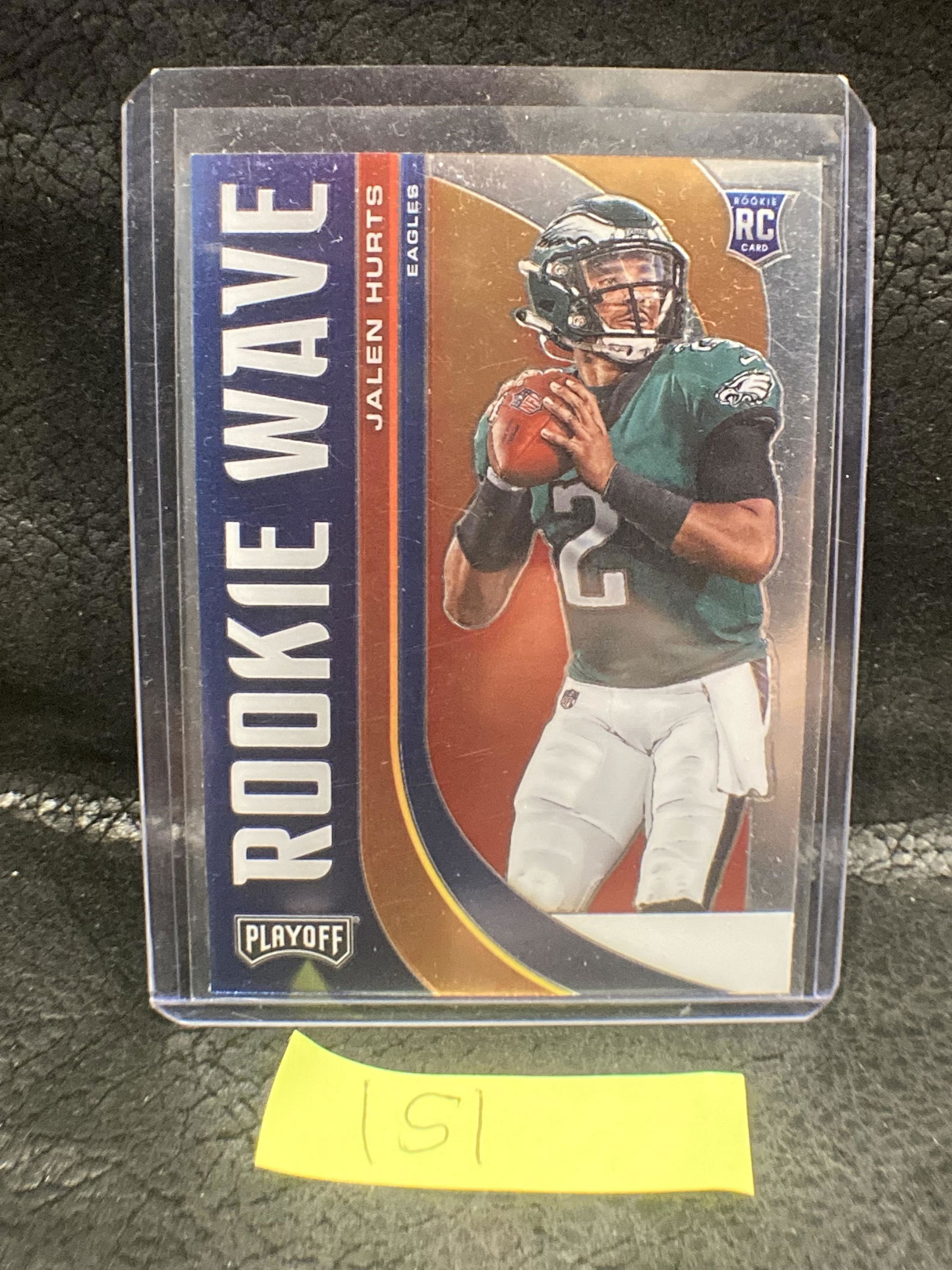 Jalen Hurts 2020 Playoff Rookie Wave #RW22 Rookie Rc (1 of 2)