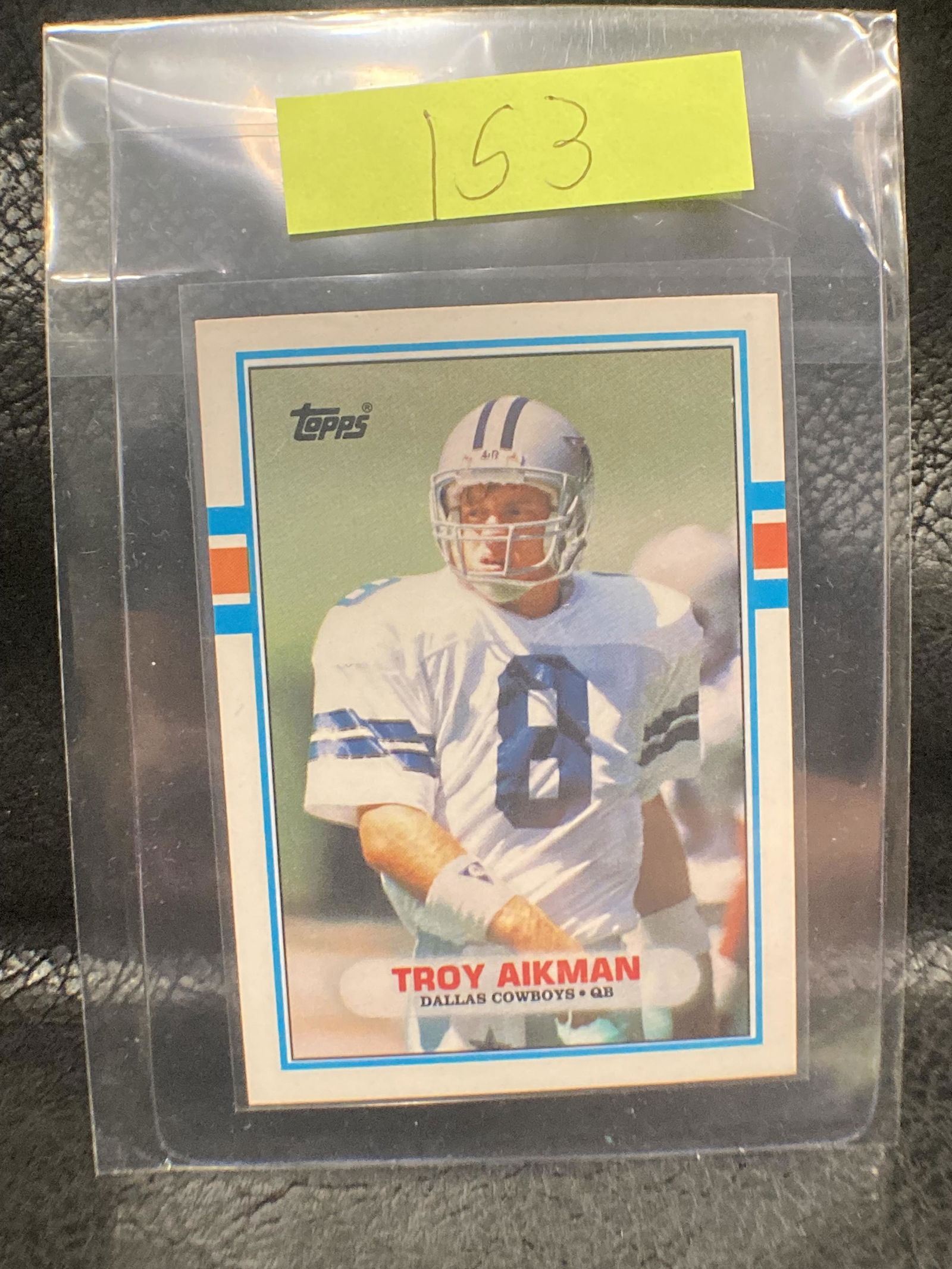 Troy Aikman 1989 Topps Updated Rookie RC Card #70T (1 of 2)