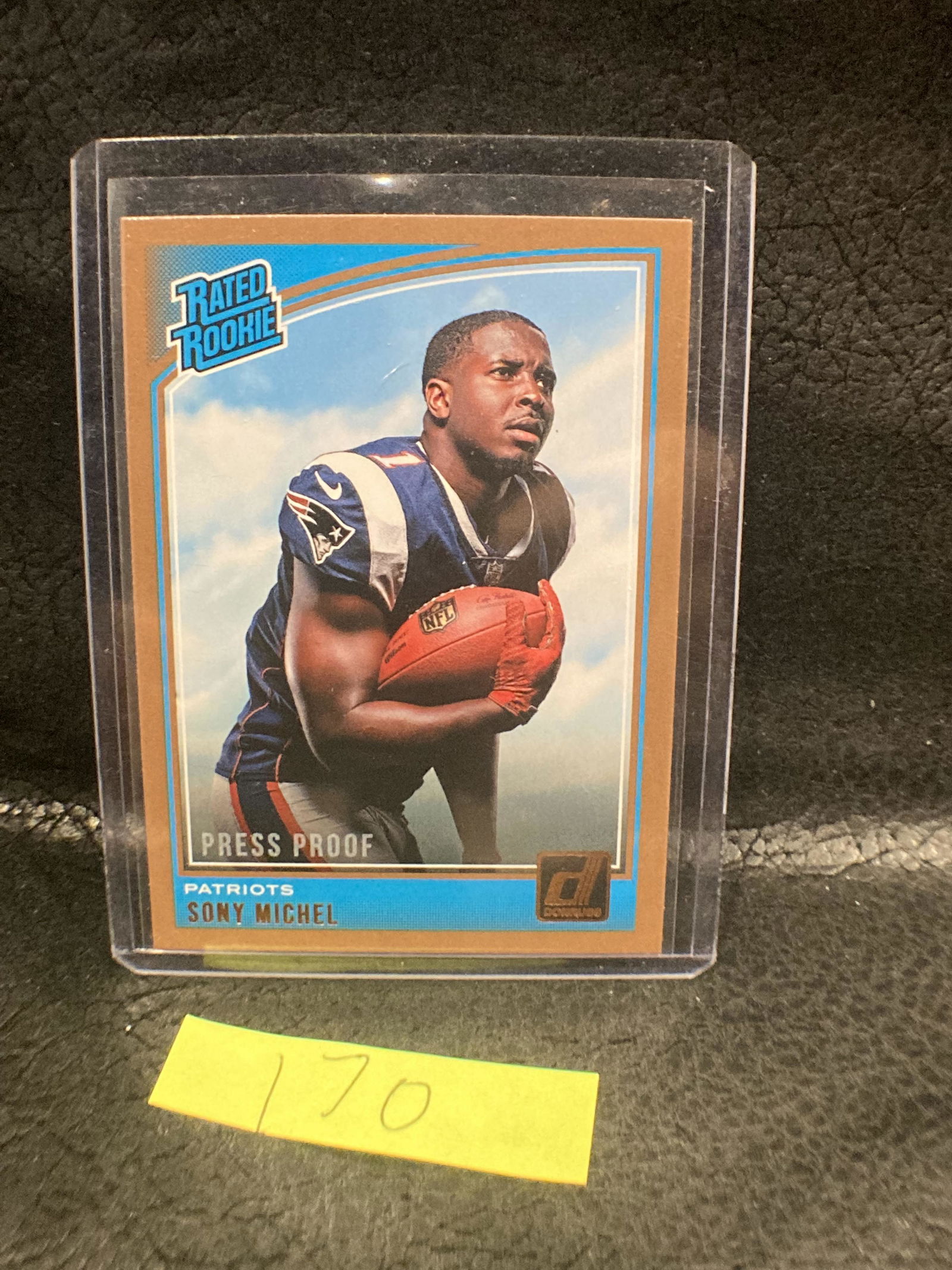 Sony Michel 2018 Donruss Press Proof Bronze #310 Rookie (1 of 2)
