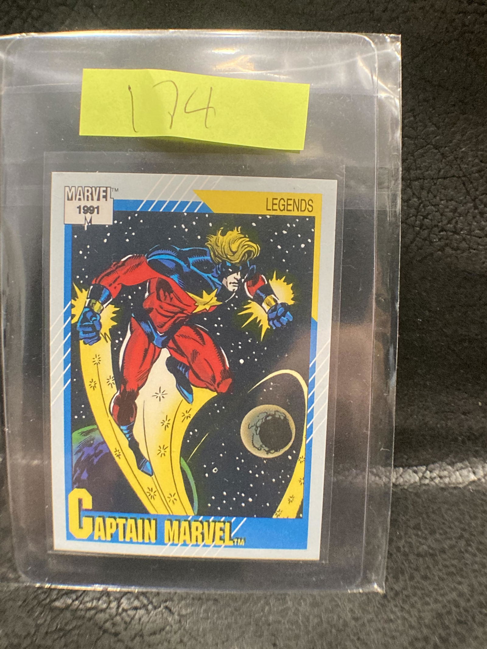 Captain Marvel1991 Impel Marvel "Legends" Comic Card (1 of 1)