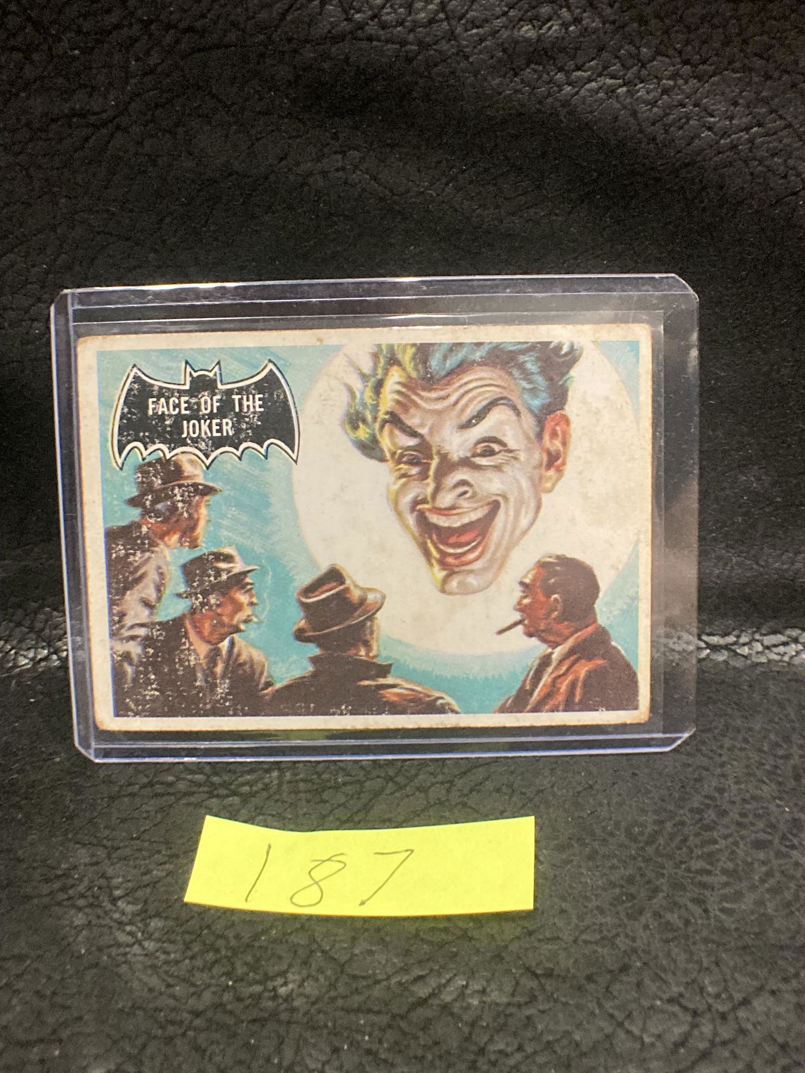 1966 Topps Batman Card #9 Face Of The Joker Comic Card (1 of 2)