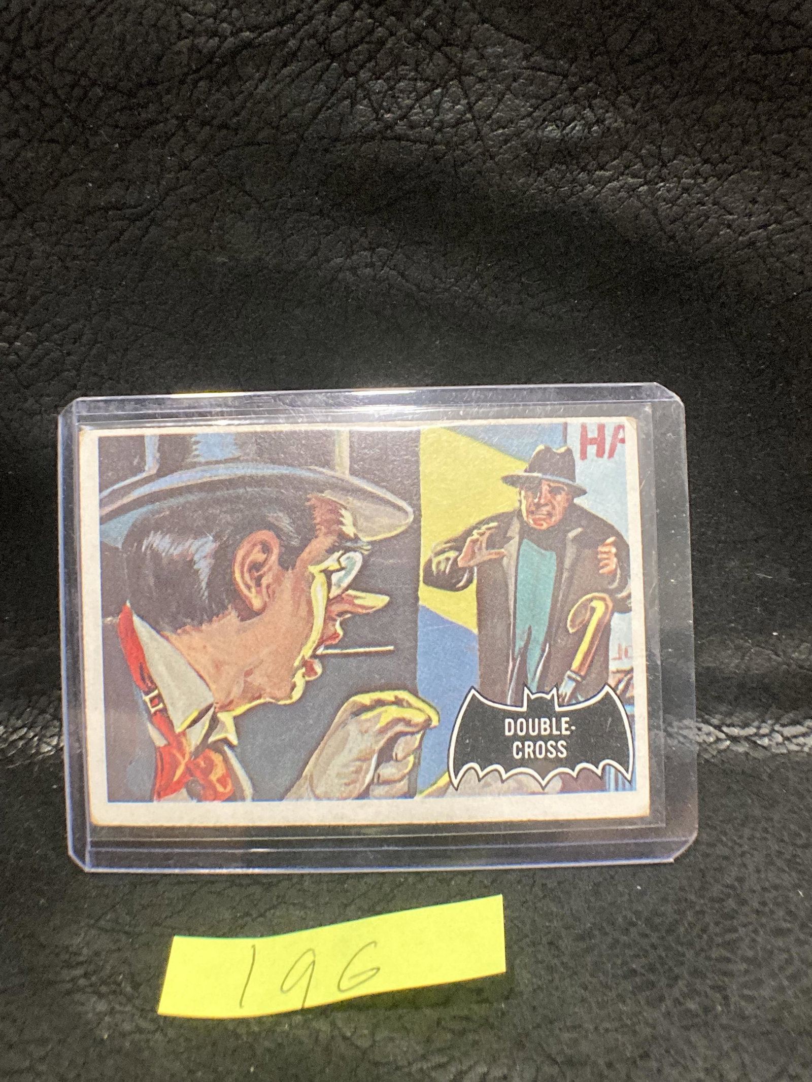 1966 Topps Batman Orange Back Black Bat #22: 1966 Topps Batman Orange Back Black Bat #22 Double-Cross