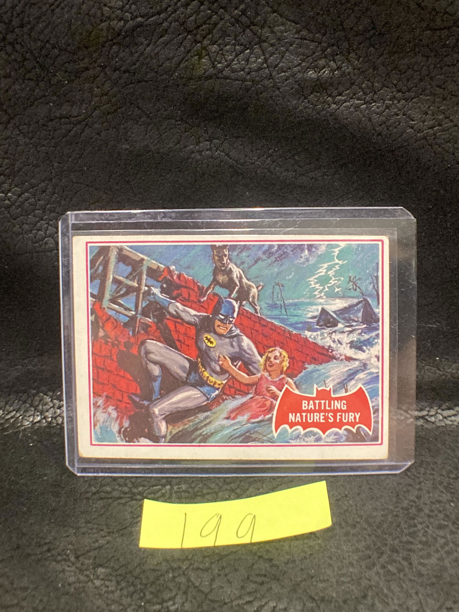 1966 Topps Batman RED BAT Trading Card #23A Battling (1 of 2)