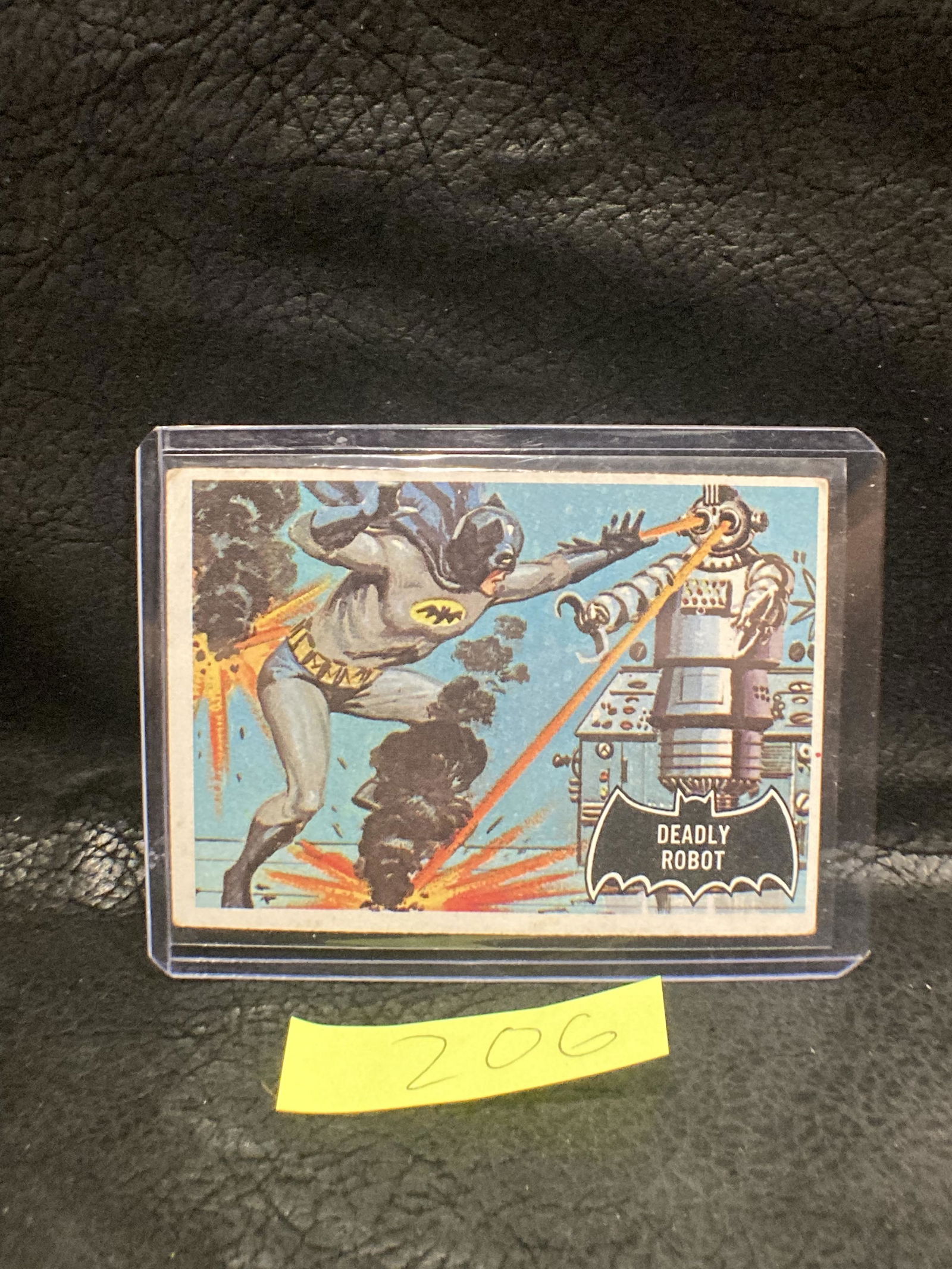 1966 Topps Batman Black Trading Card #47 Deadly Robot (1 of 2)