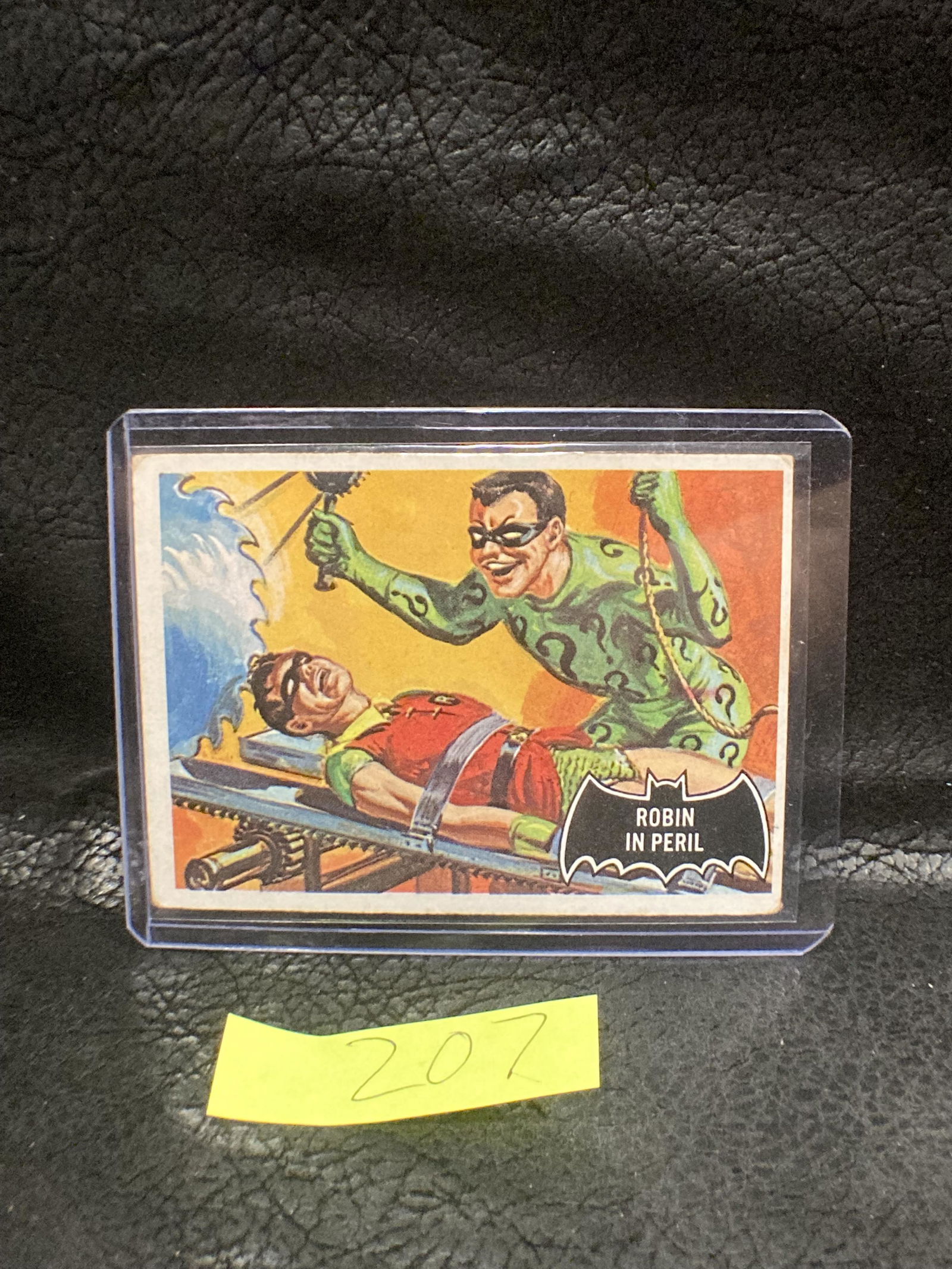 1966 Topps Batman Black Bat Trading Card #42 Robin In (1 of 2)