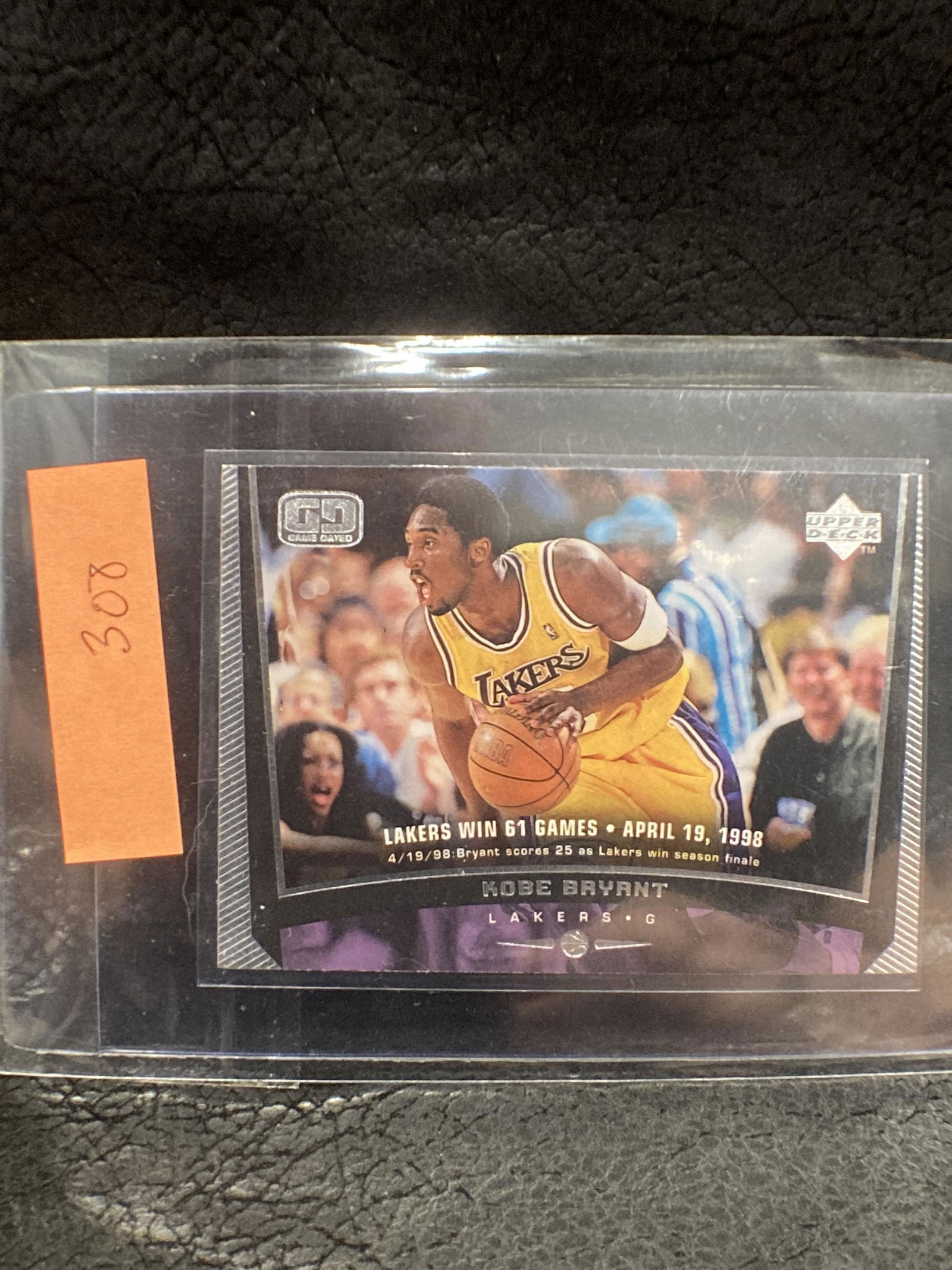 Kobe Bryant 1998-99 Upper Deck Encore GameDatedLos (1 of 2)