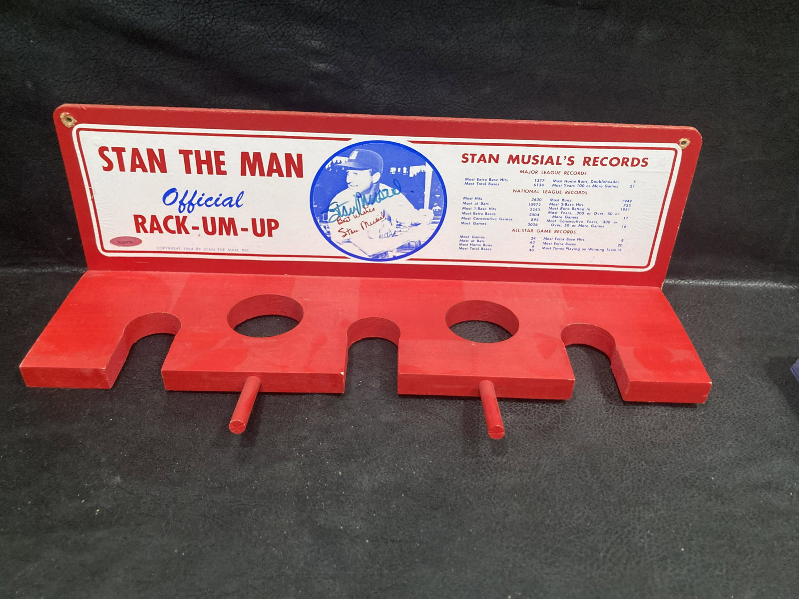 1964 STAN THE MAN MUSIAL OFFICIAL RACK UM UP SIGNED (1 of 8)