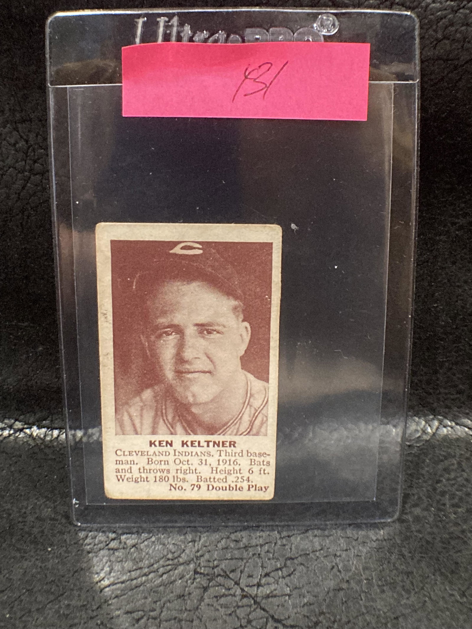 1941 Double Play Baseball Card #80 Ken Keltner Card (1 of 2)