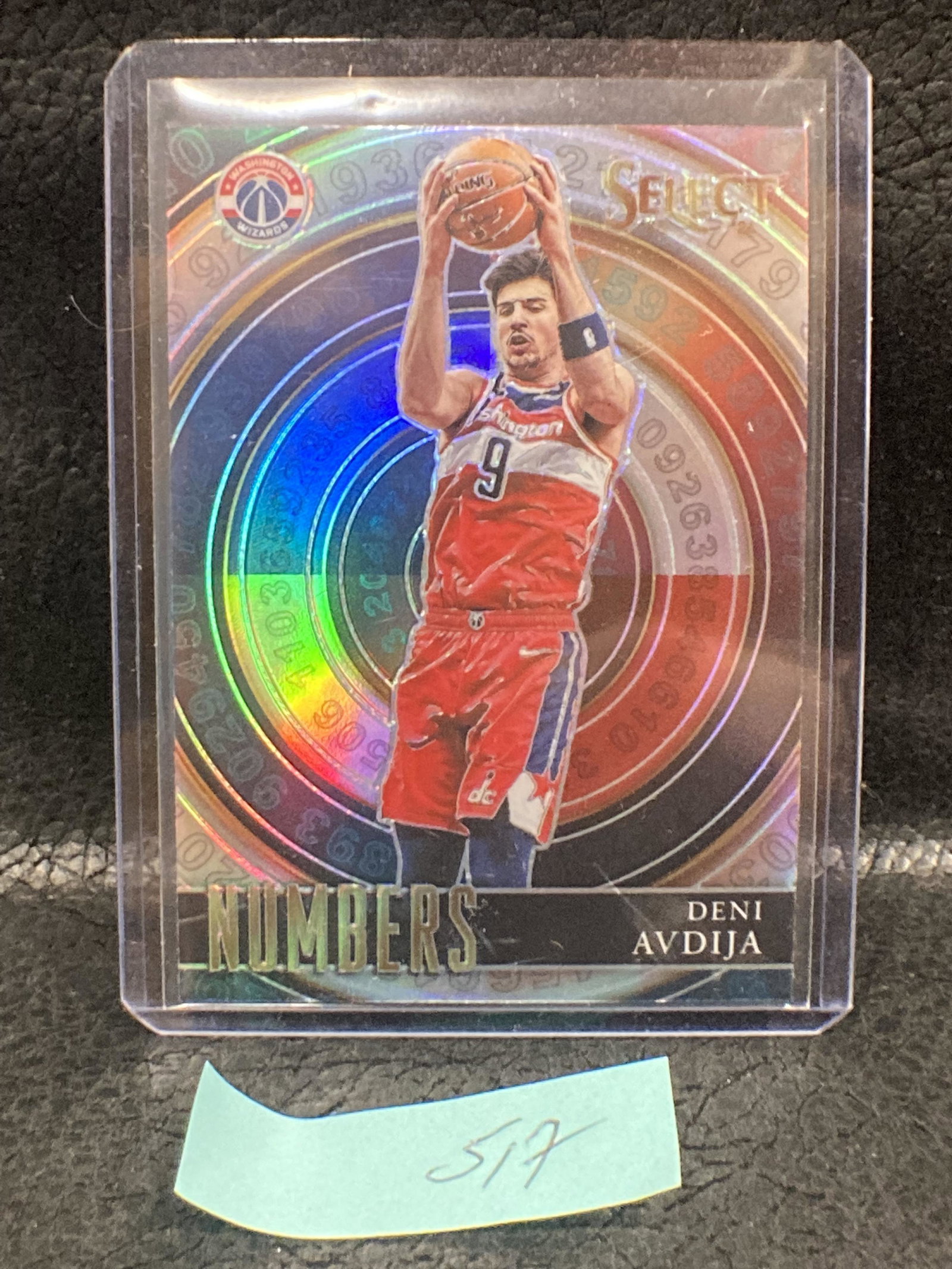 Deni Avdija 2020-21 Select Silver Prizm Numbers Insert (1 of 2)