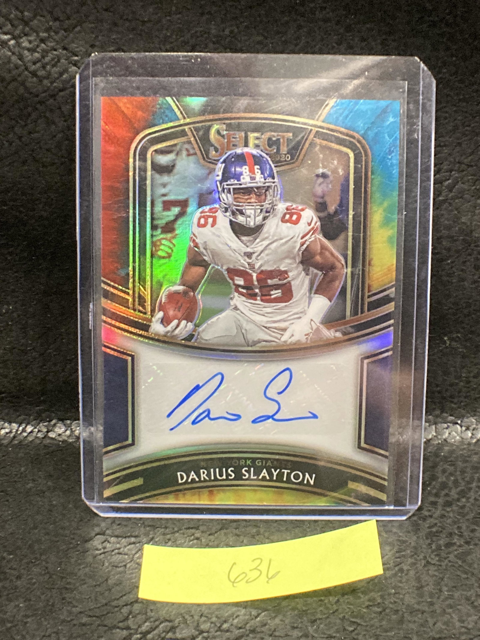 Darius Slayton 2020 Select Tie Die Auto /25 New York (1 of 2)