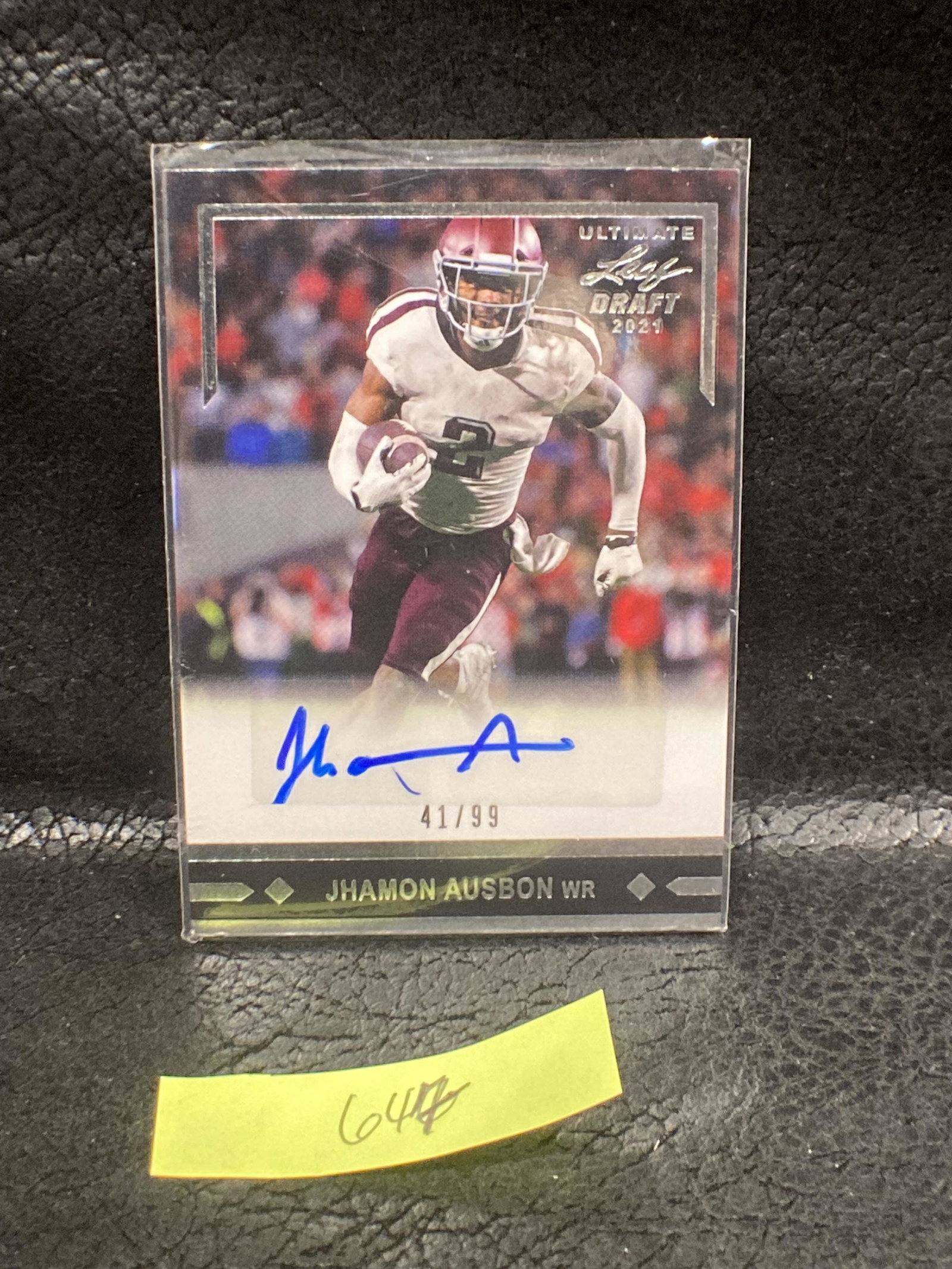 Jhamon Ausbon 2021 Leaf Gold Rookies Ultimate Draft (1 of 2)