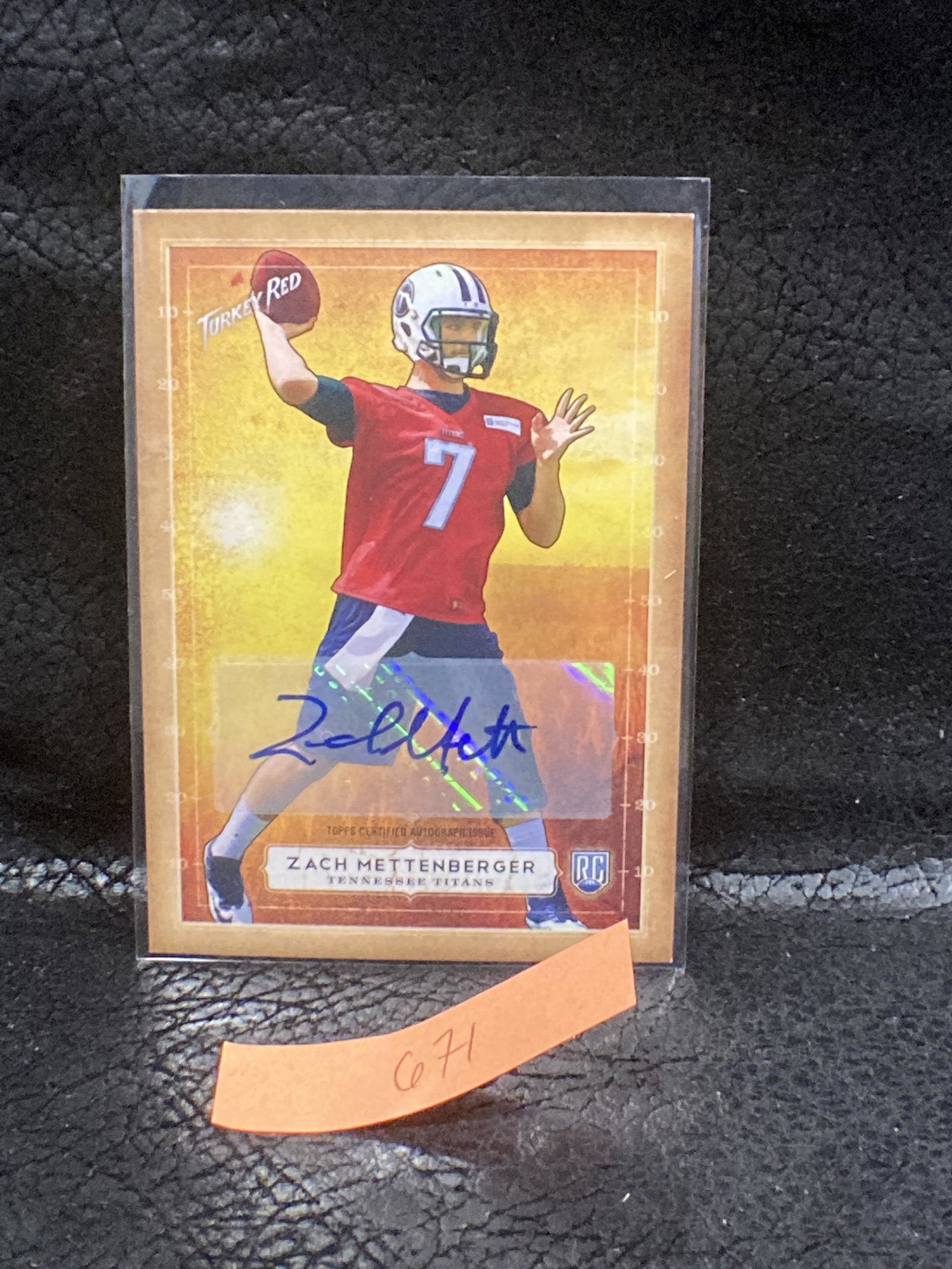 Zach Mettenberger Nfl Titans 2014 Topps Turkey Red Rc (1 of 2)