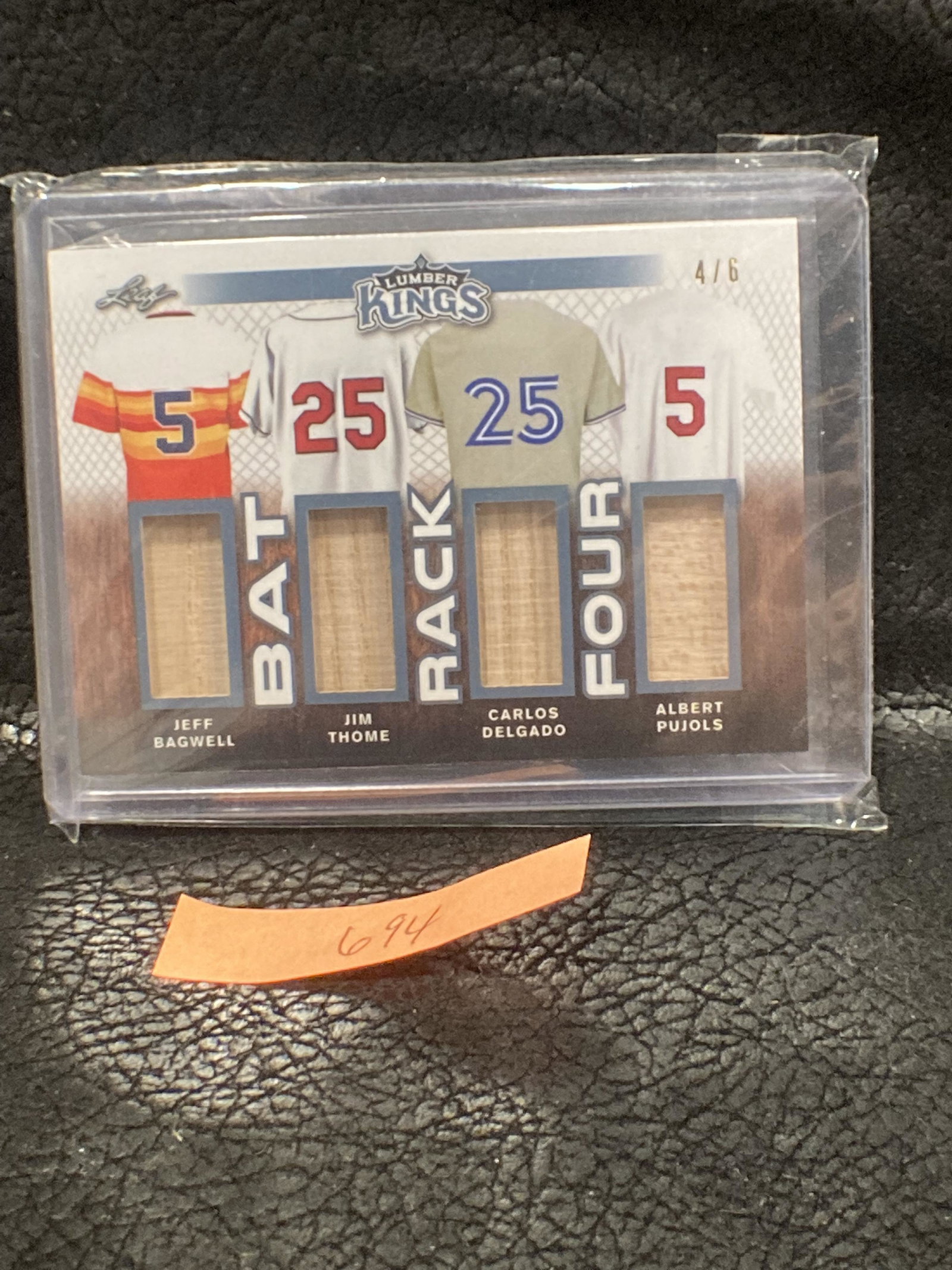 Jeff Bagwell Jim Thome Carlos Delgado 2020 Leaf Lumber (1 of 2)