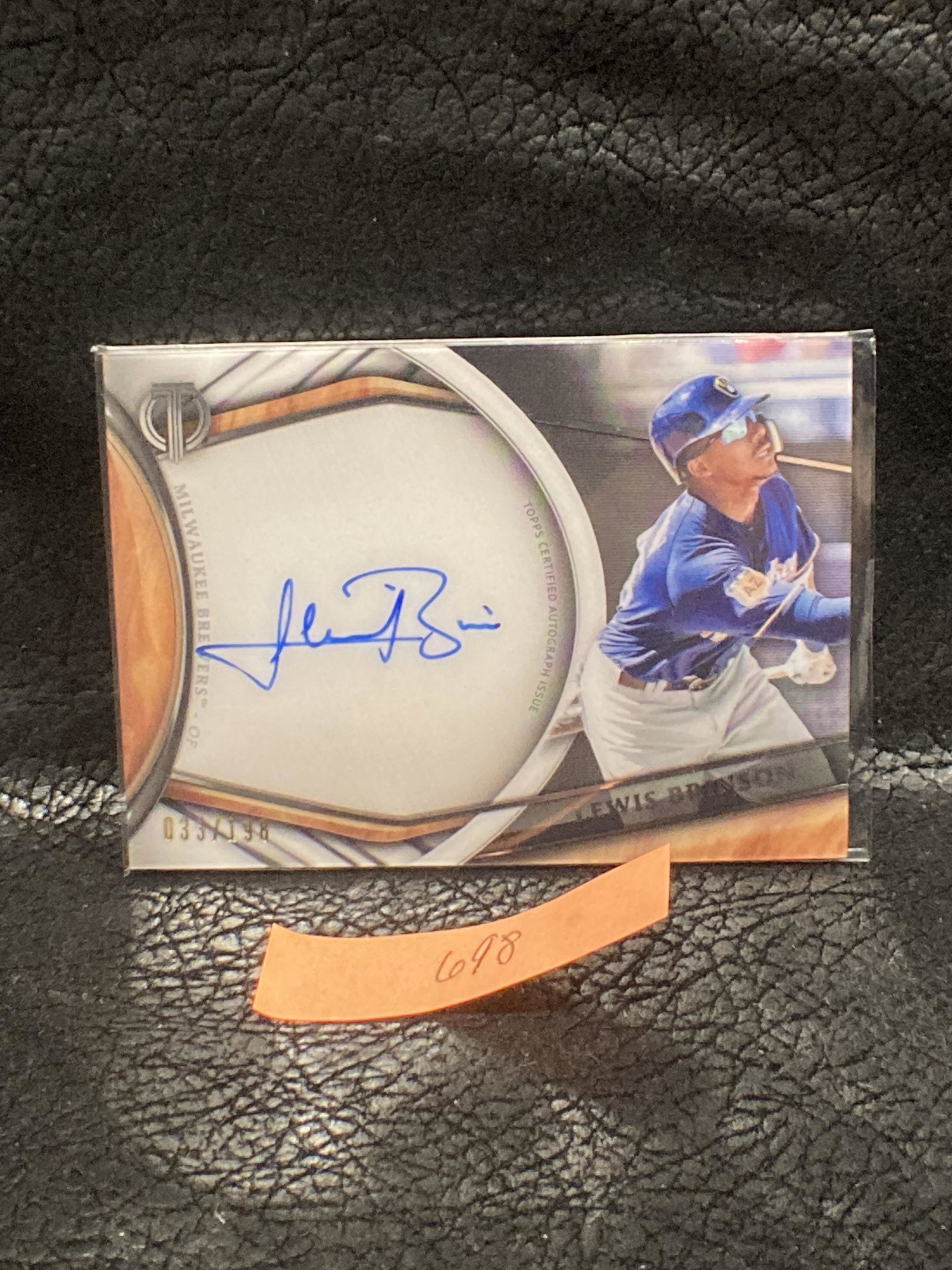 Lewis Brinson 2018 Topps Tribute Auto Rc  /198 (1 of 2)
