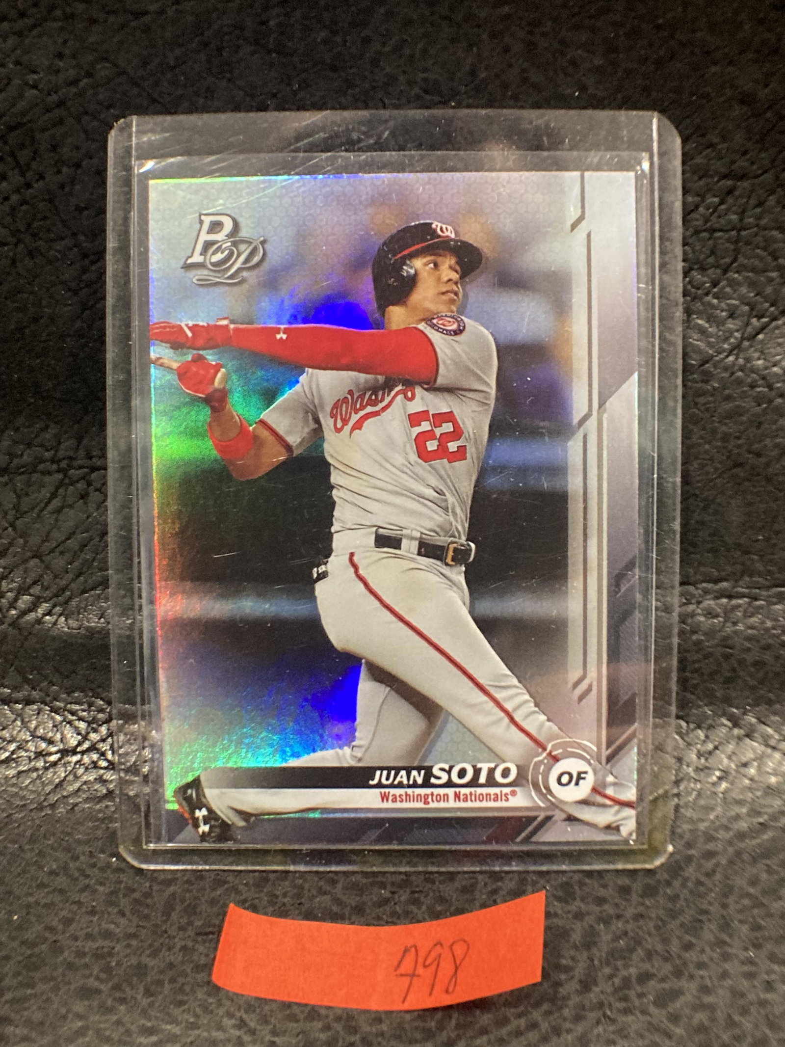Juan Soto 2019 Bowman Platinum Swinging #56 Nationals (1 of 2)