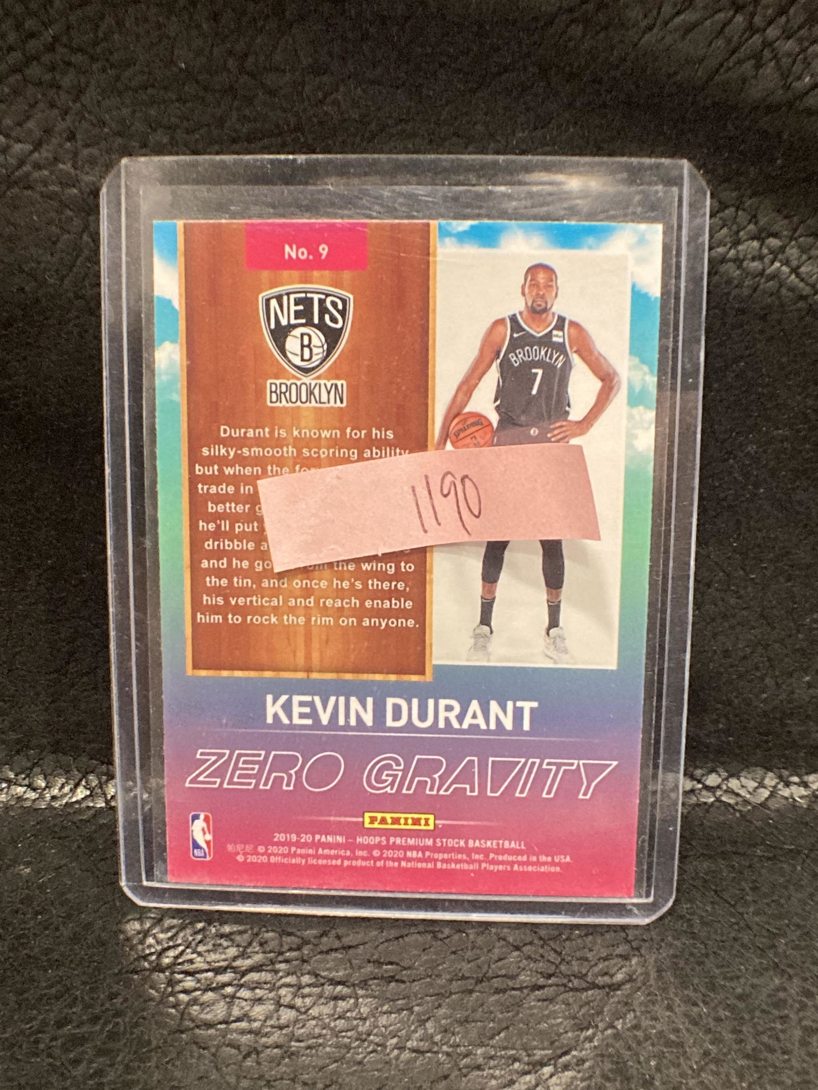 Kevin Durant 2019-20 Nba Hoops Panini Zero Gravity #9 (1 of 1)
