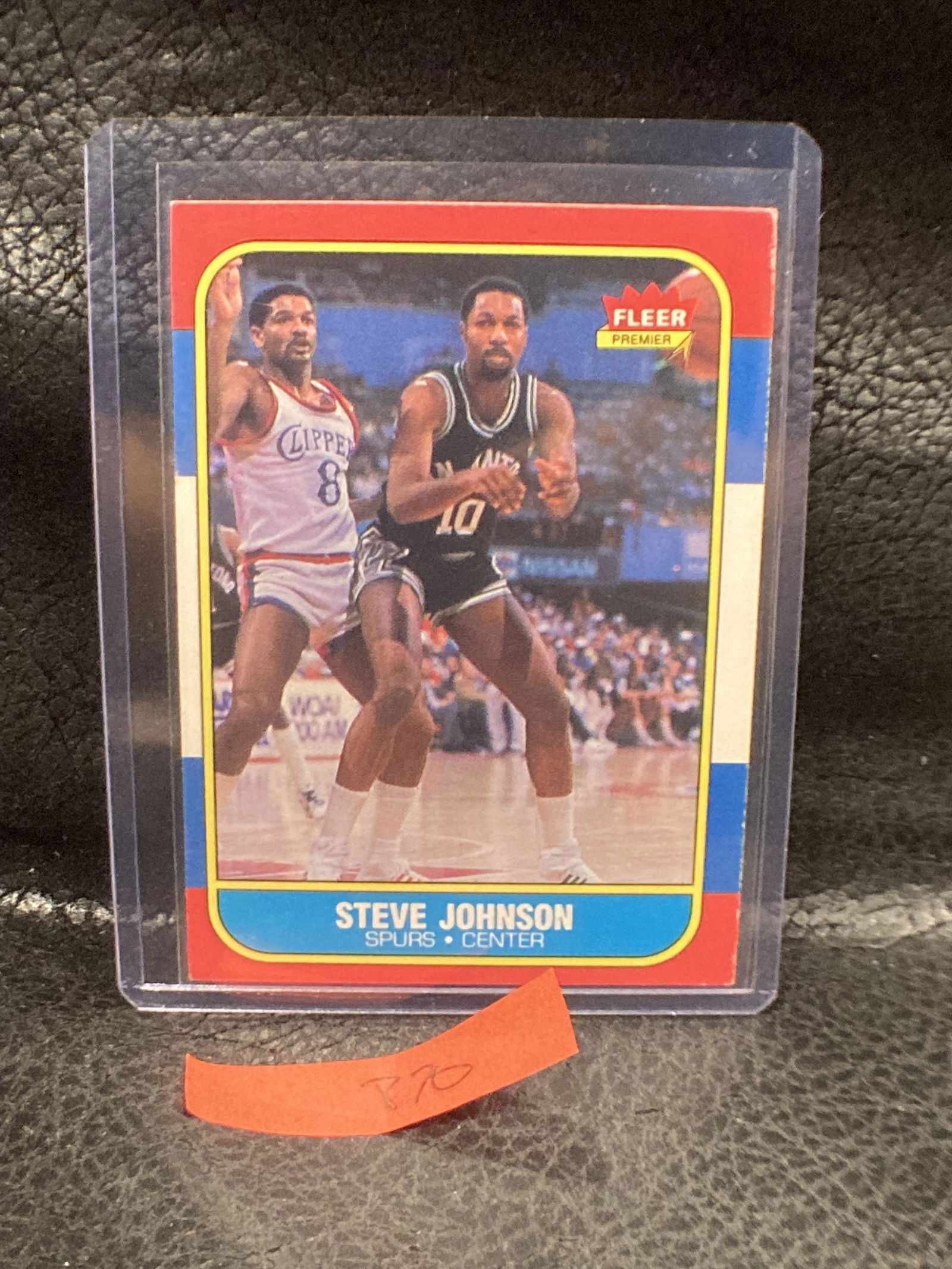 Steve Johnson 1986-87 Fleer Basketball#55 RC Rookie Set (1 of 2)