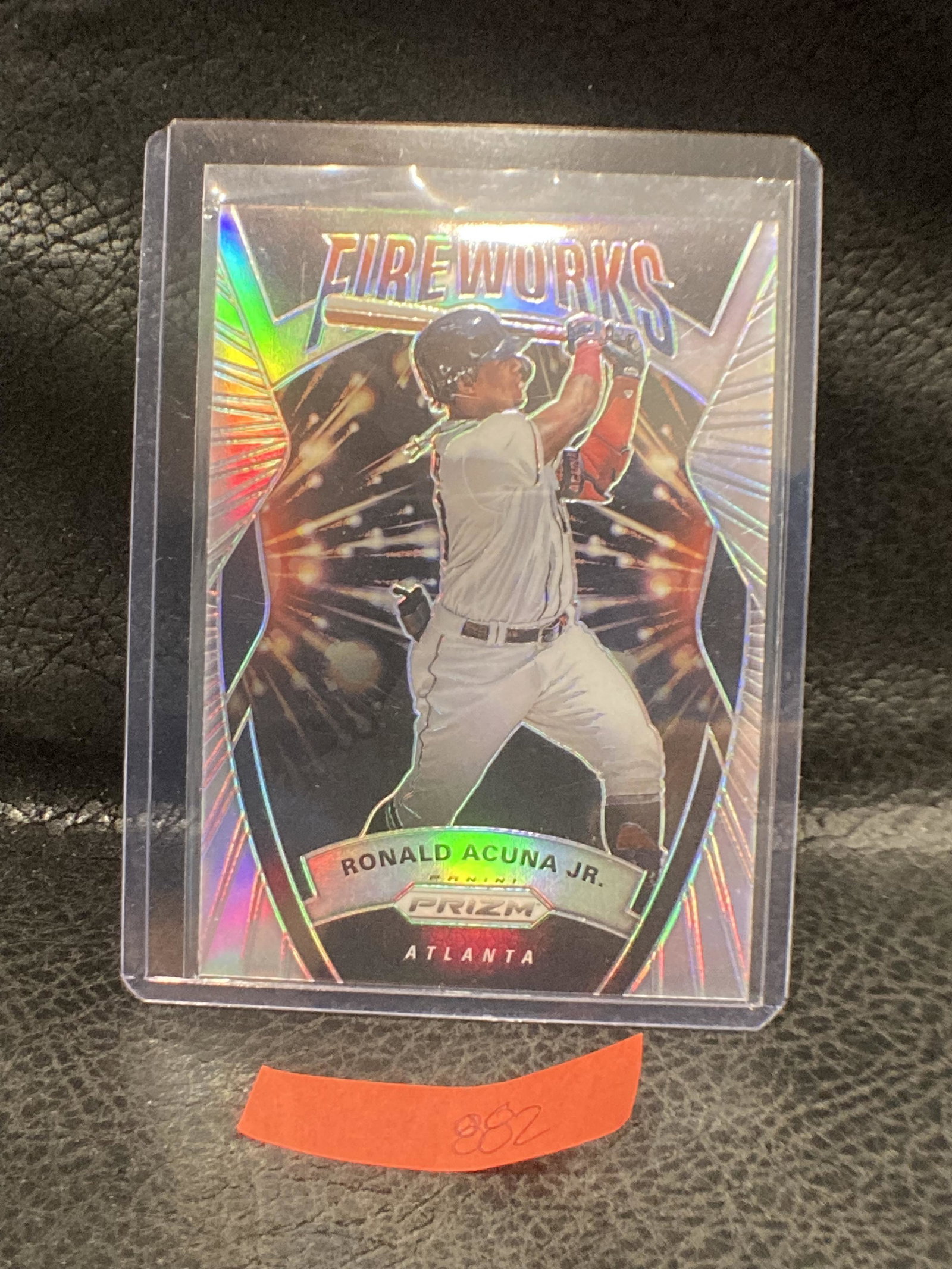 Ronald Acuna Jr. 2020 Panini Prizm Fireworks Silver (1 of 2)