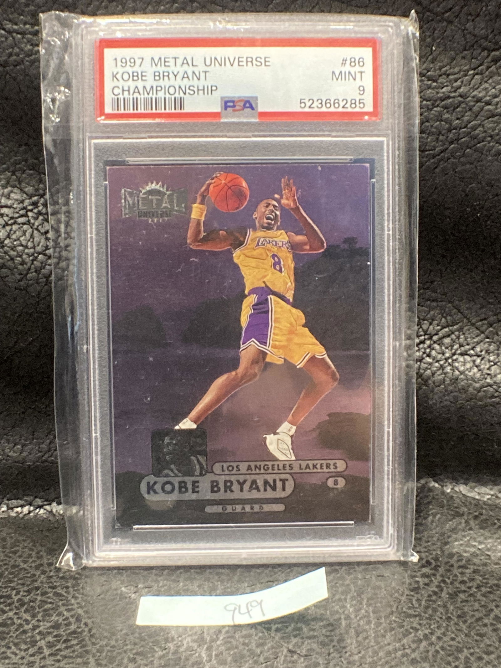 Kobe Bryant Psa 9 1997-98 Fleer Metal Universe (1 of 2)