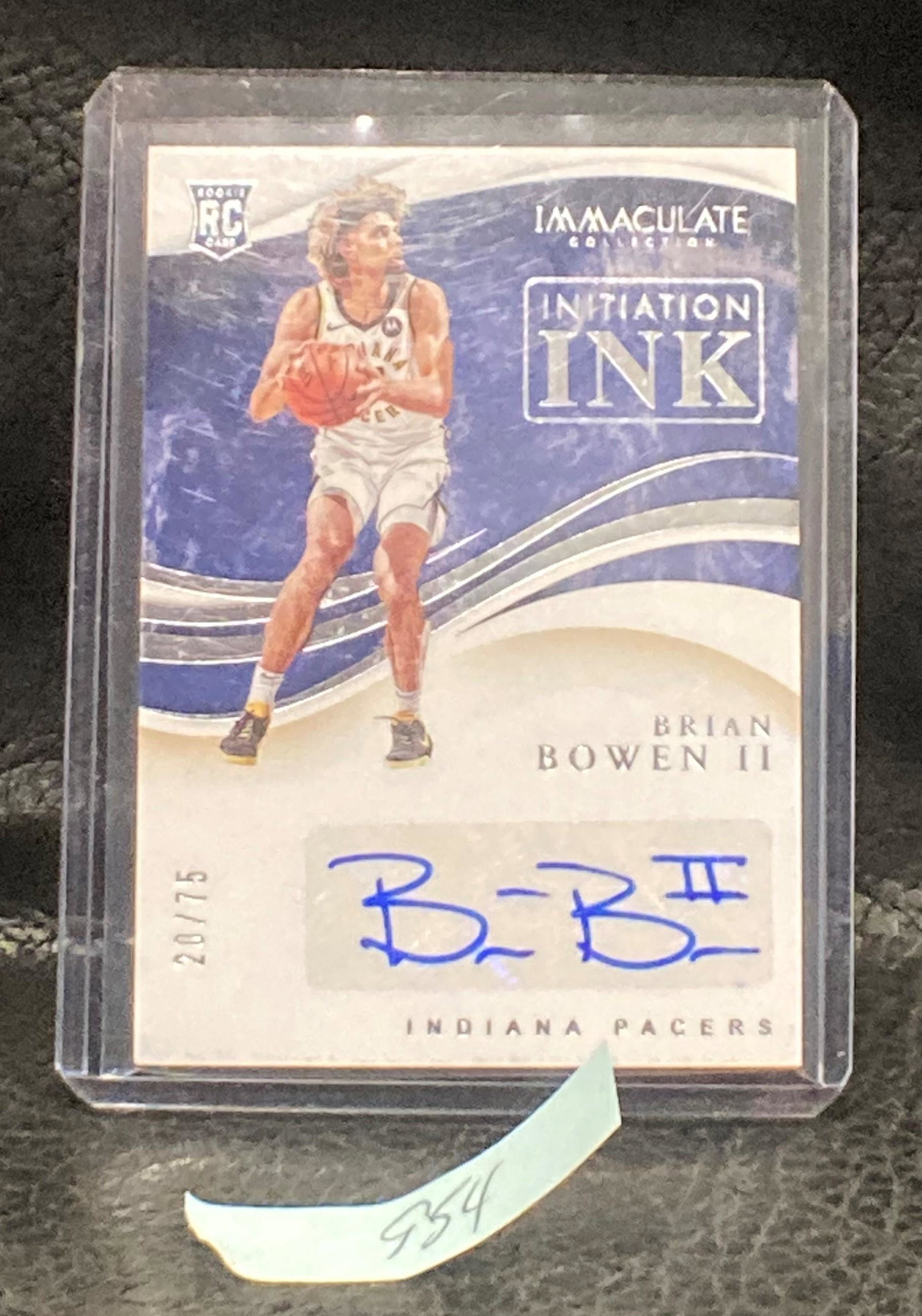 Brian Bowen Ii 2019 Panini Immaculate Initiation Ink (1 of 2)
