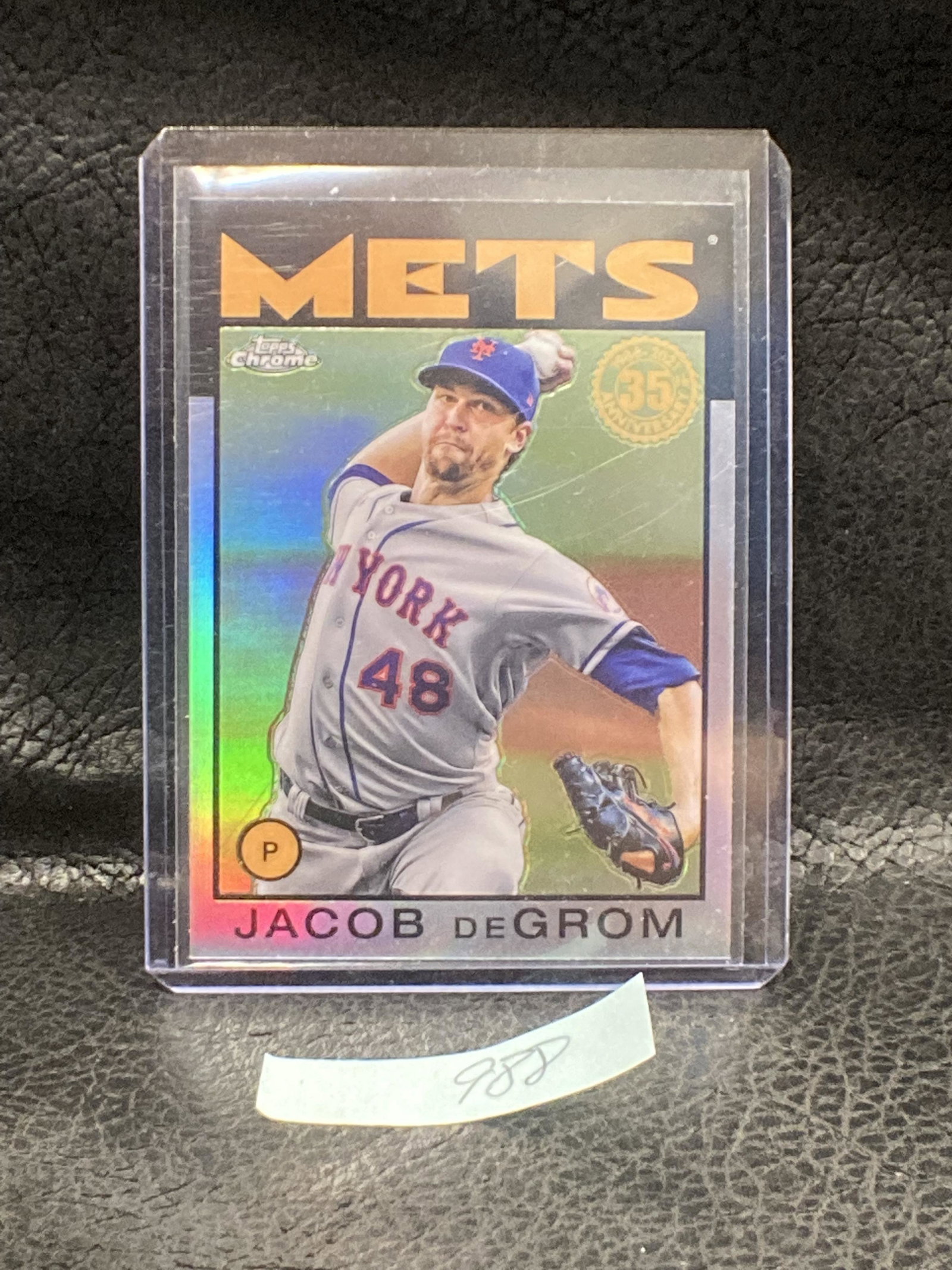 Jacob Degrom 2021 Topps Chrome 1986 35th Anniversary (1 of 2)