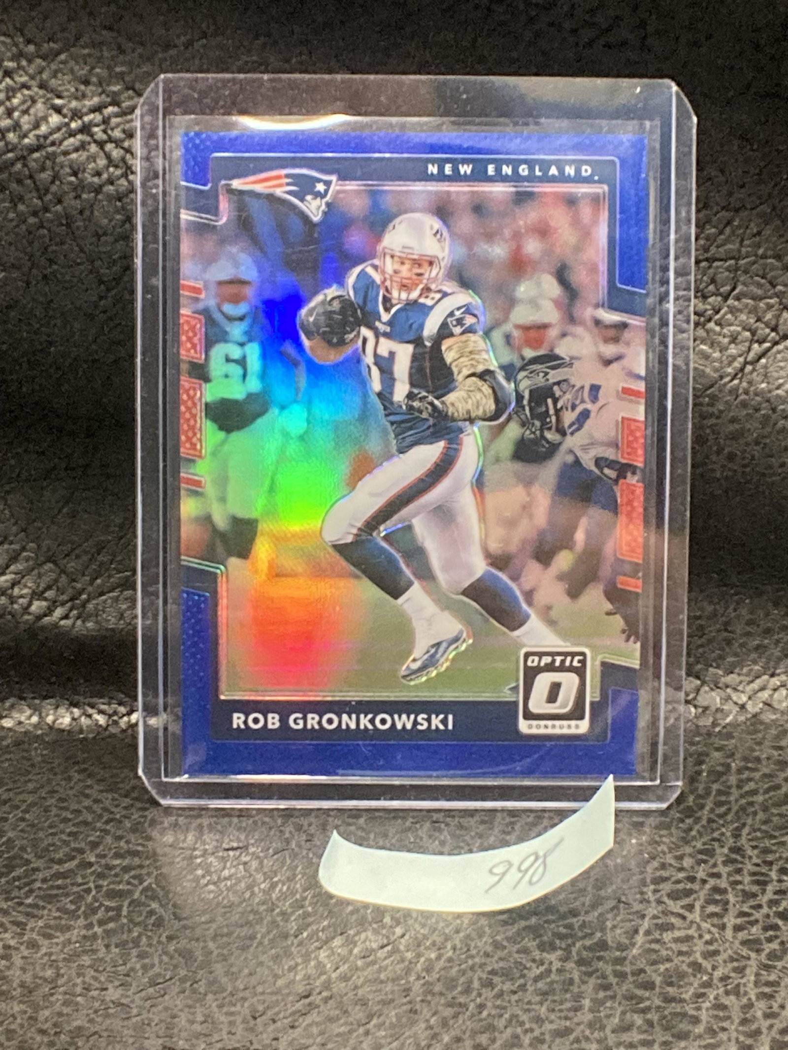 Rob Gronkowski 2017 Donruss Optic Blue Prizm #/149 (1 of 2)
