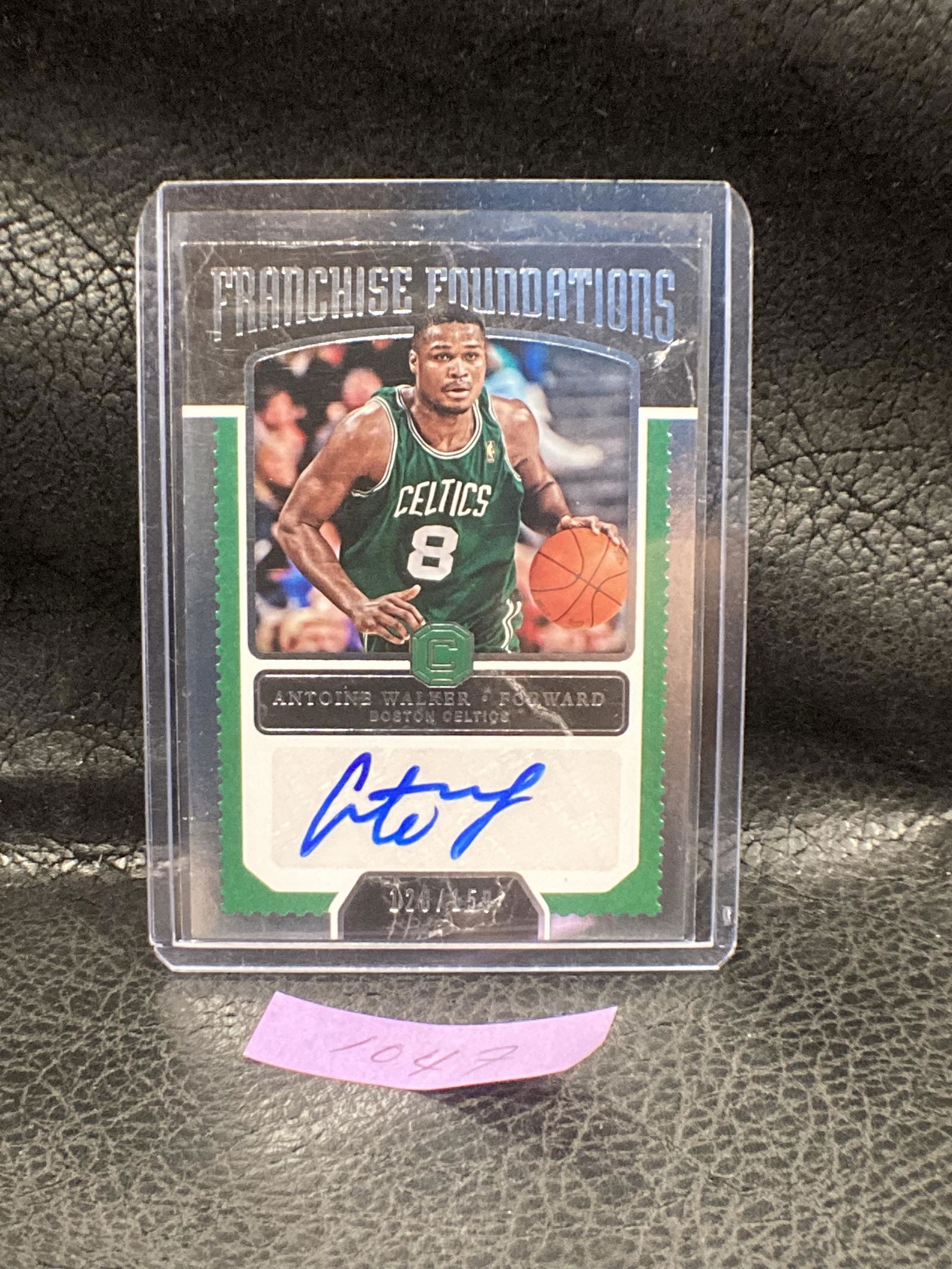 Antoine Walker 2017-18 Panini Cornerstones Auto #/159 (1 of 2)