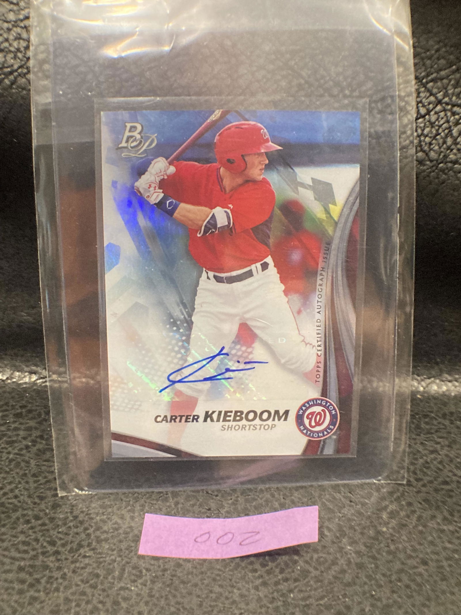Carter Kieboom 2017 Bowman Platinum Autograph Rookie Rc (1 of 2)