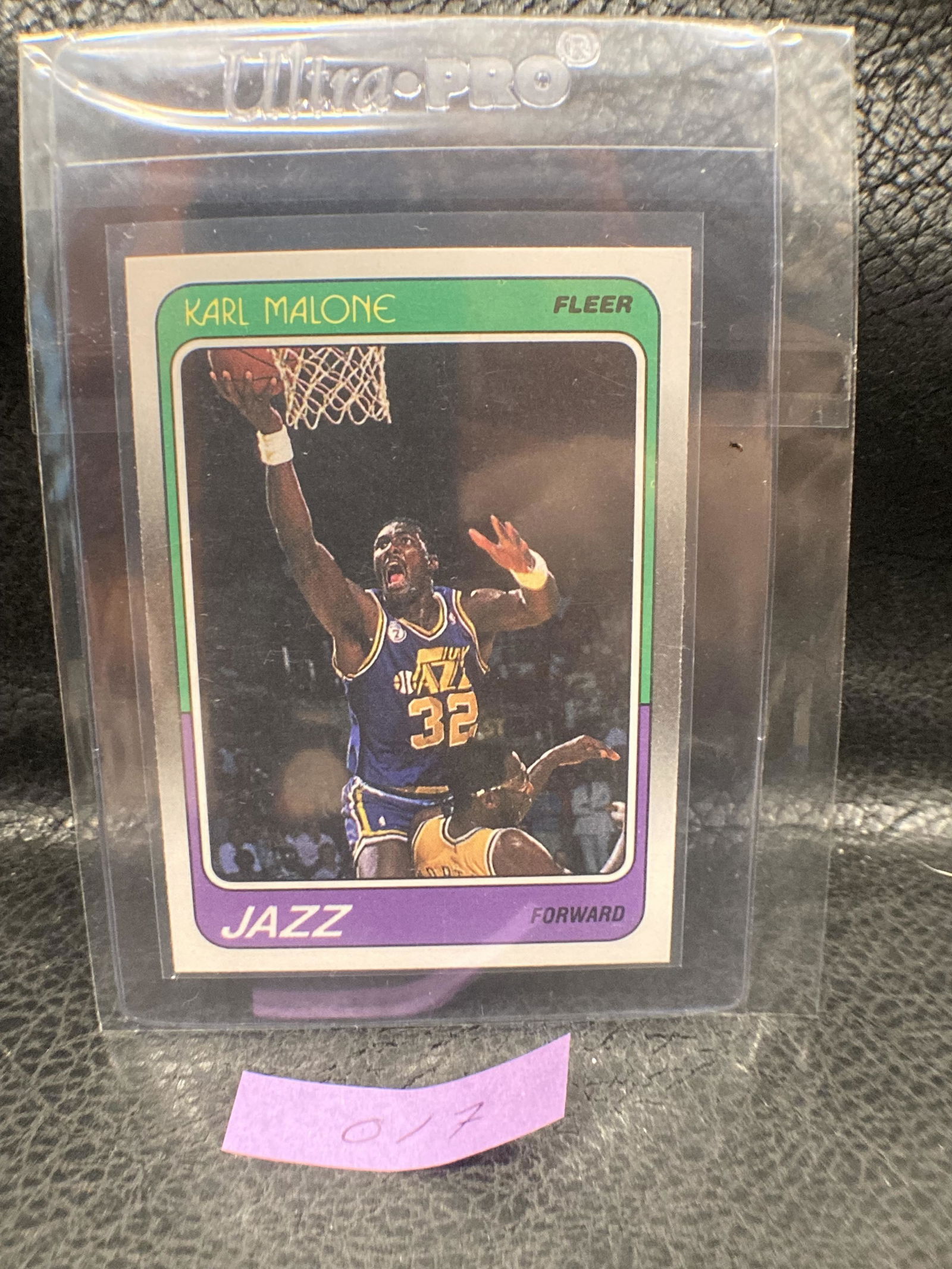 Karl Malone 1988 Fleer Hof #114 Utah Jazz (1 of 2)