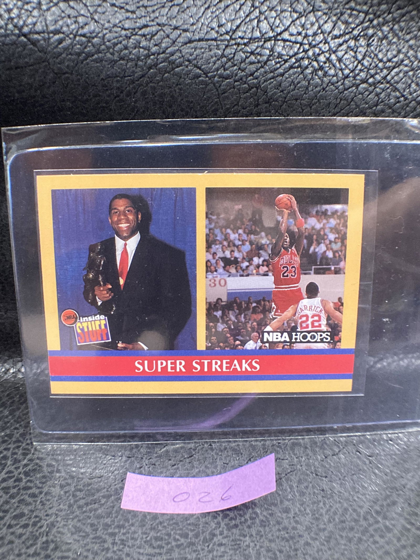 Magic Johnson Michael Jordan 1990 NBA Hoops Super (1 of 2)