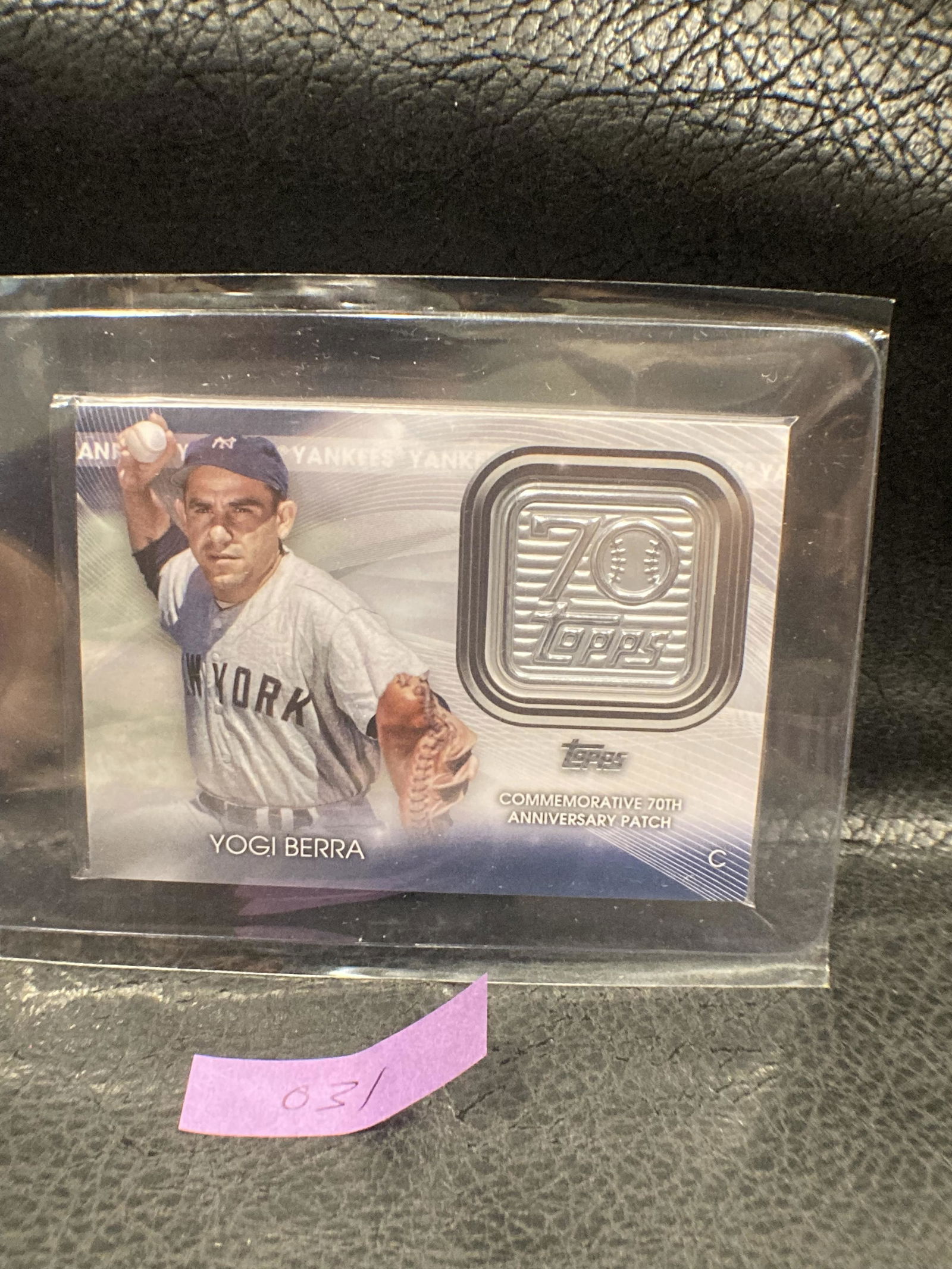 Yogi Berra 2021 Topps Update Commemorative 70th Patch (1 of 2)