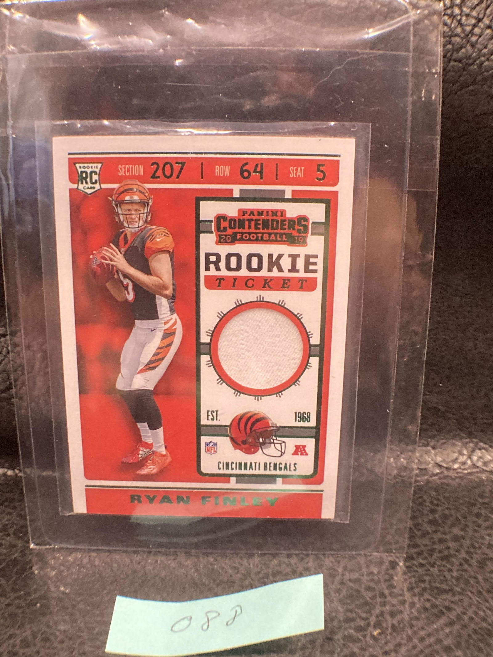 Ryan Finley RTS-16 2019 Panini Contenders Rookie Ticket (1 of 2)