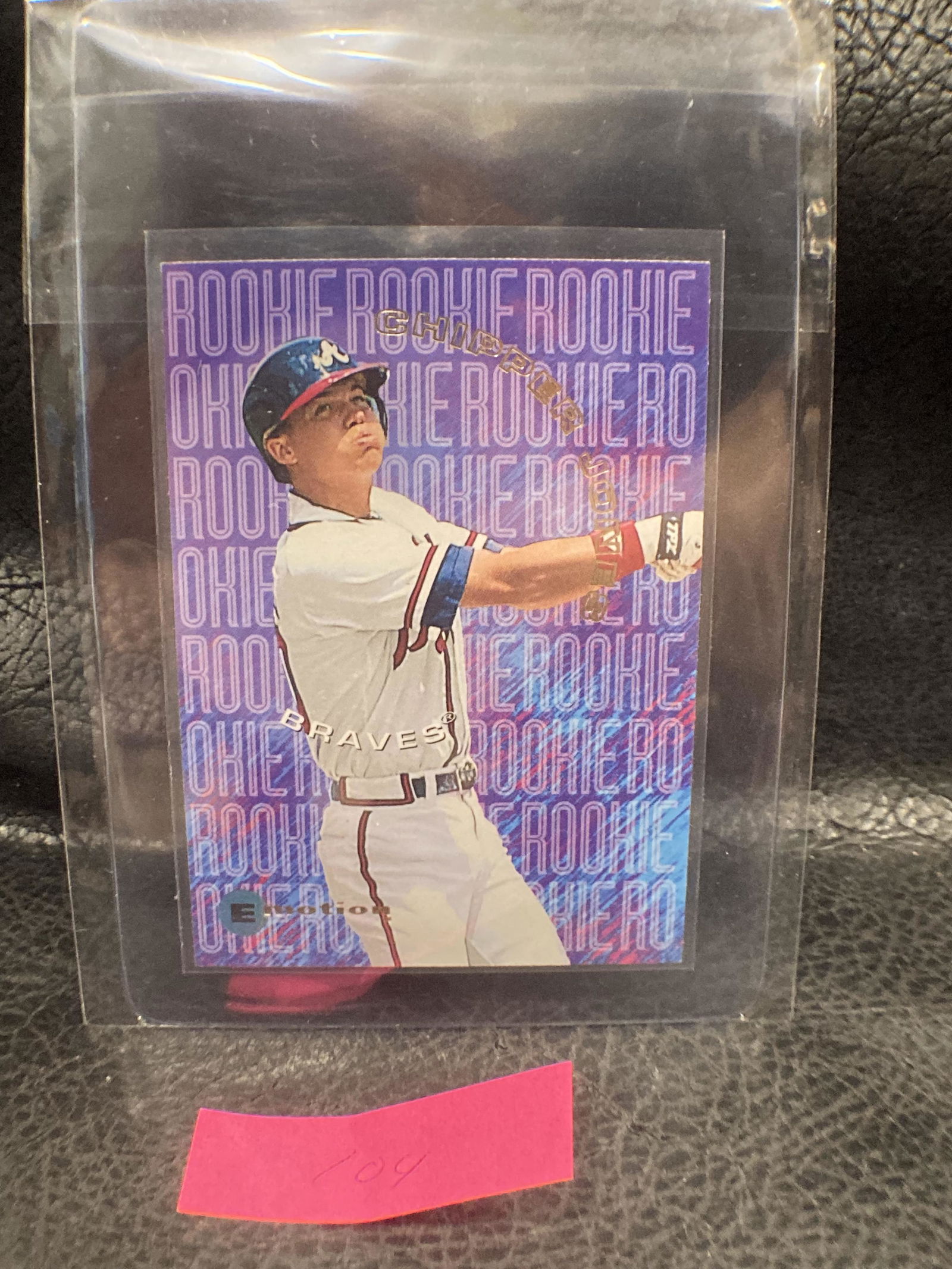 Chipper Jones 1995 Fleer Emotion Rookies Insert #8 (1 of 2)