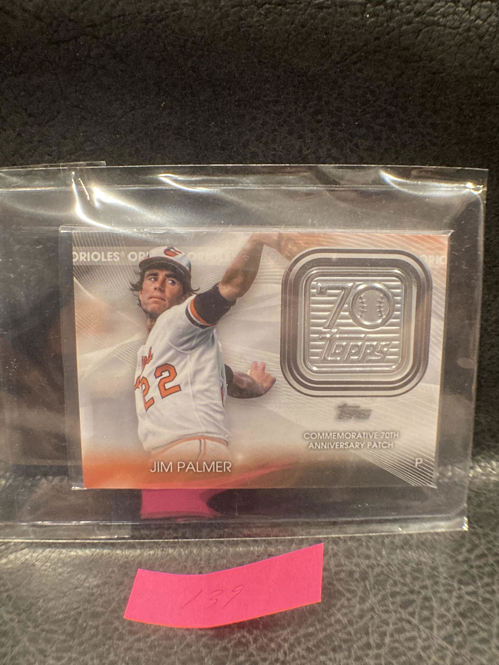 Jim Palmer 2021 Topps Update 70th Anniversary Patch (1 of 2)