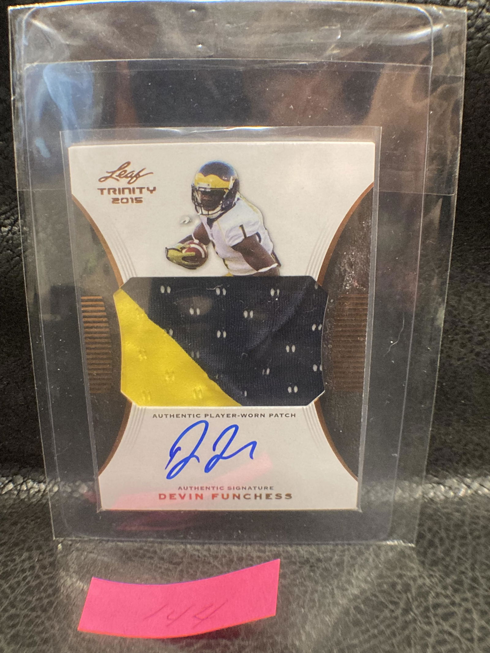 Devin Funchess 2015 Leaf Trinity Auto Rc Wr Panthers (1 of 2)