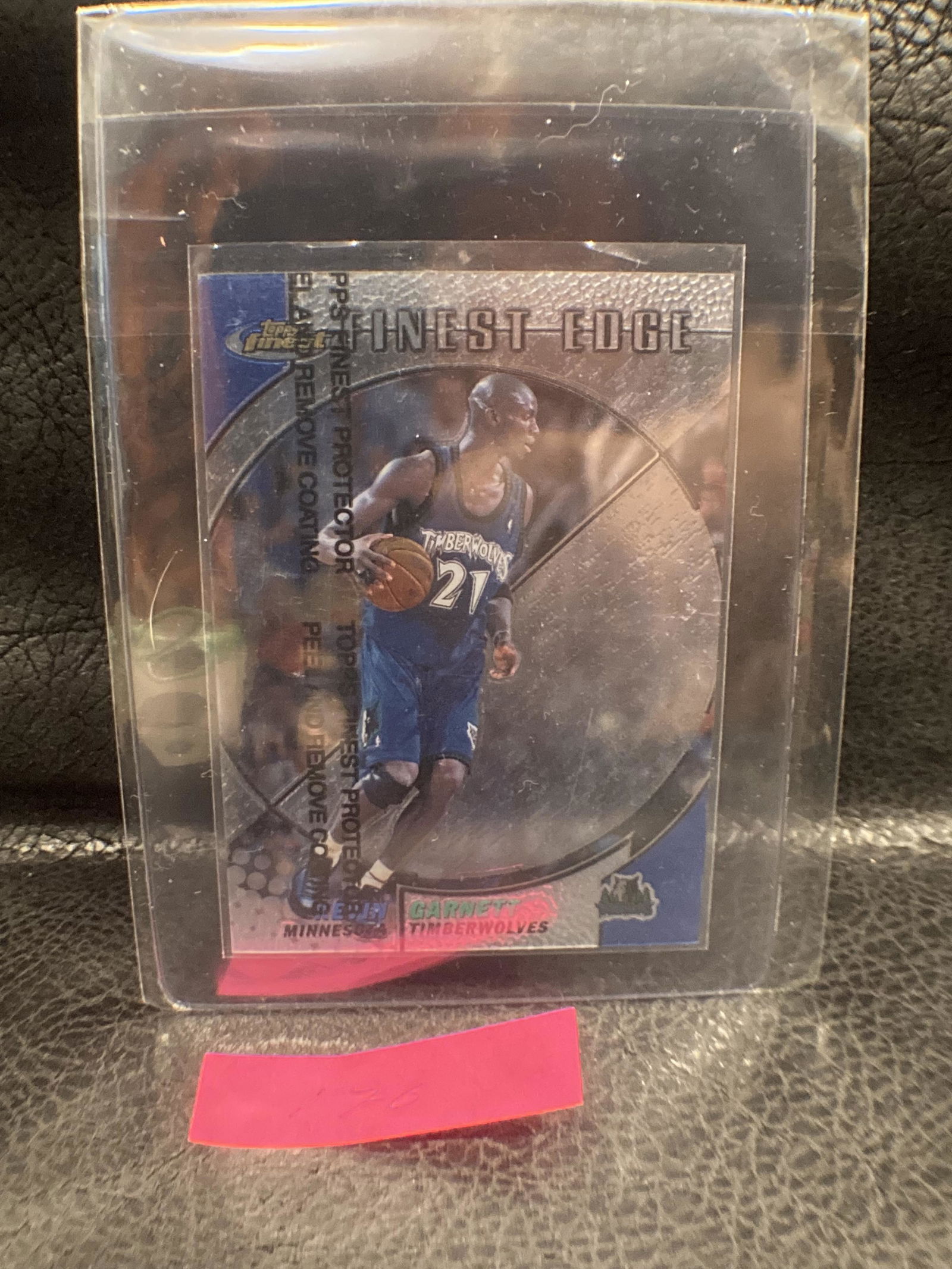 Kevin Garnett 2000 Topps Finest Edge #245 with coating: Kevin Garnett 2000 Topps Finest Edge #245 with coating Timerwolves