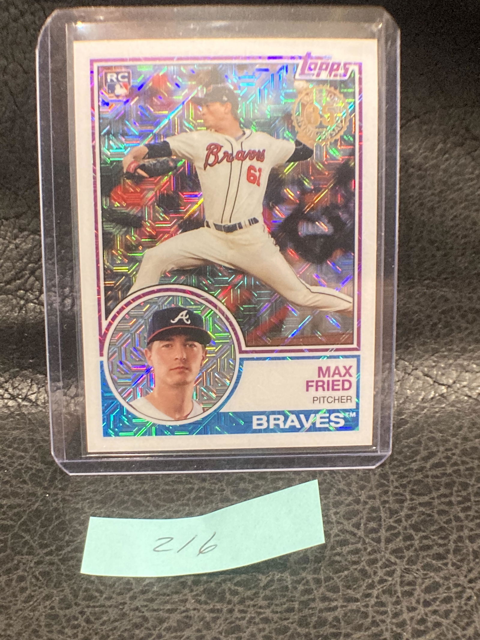 2018 Topps Max Fried #49 Silver Pack Mojo Rc Sp 35th (1 of 2)