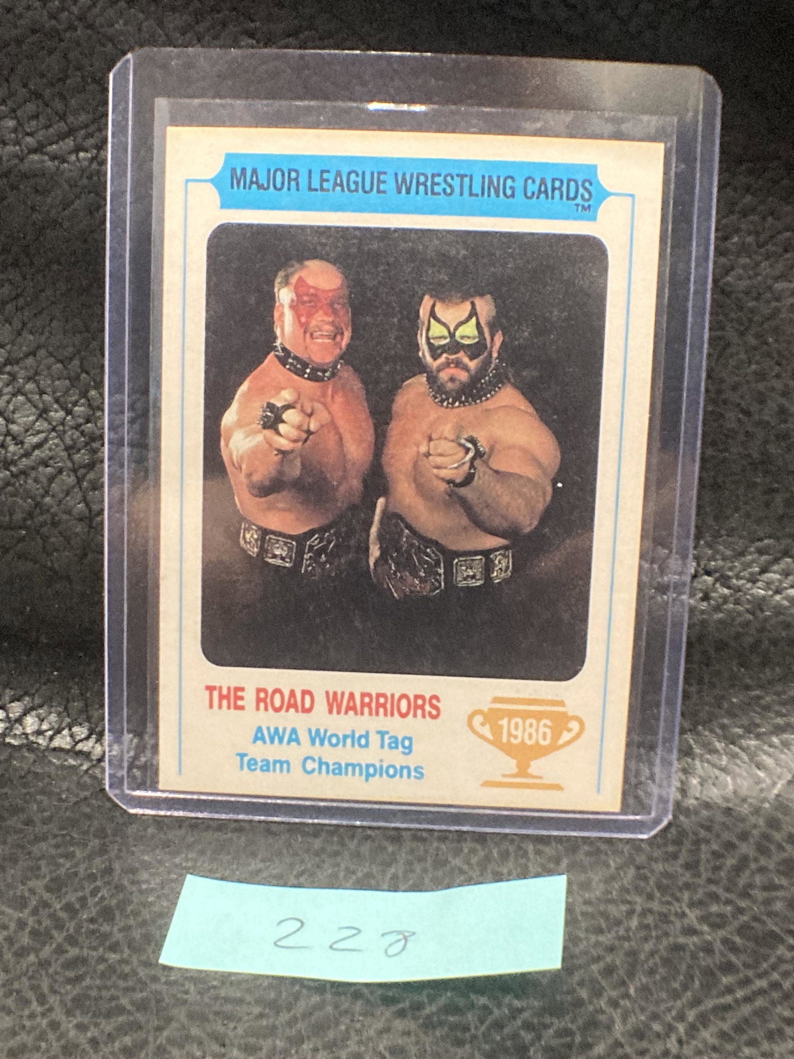Road Warriors 1986 Carnation Major League Wrestling: Road Warriors 1986 Carnation Major League Wrestling Card Hasbro Ljn Nwa Awa