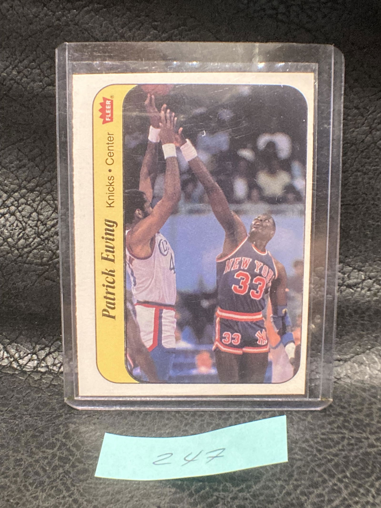 1986 Fleer #6 Patrick Ewing Hof Rc Sticker (1 of 2)