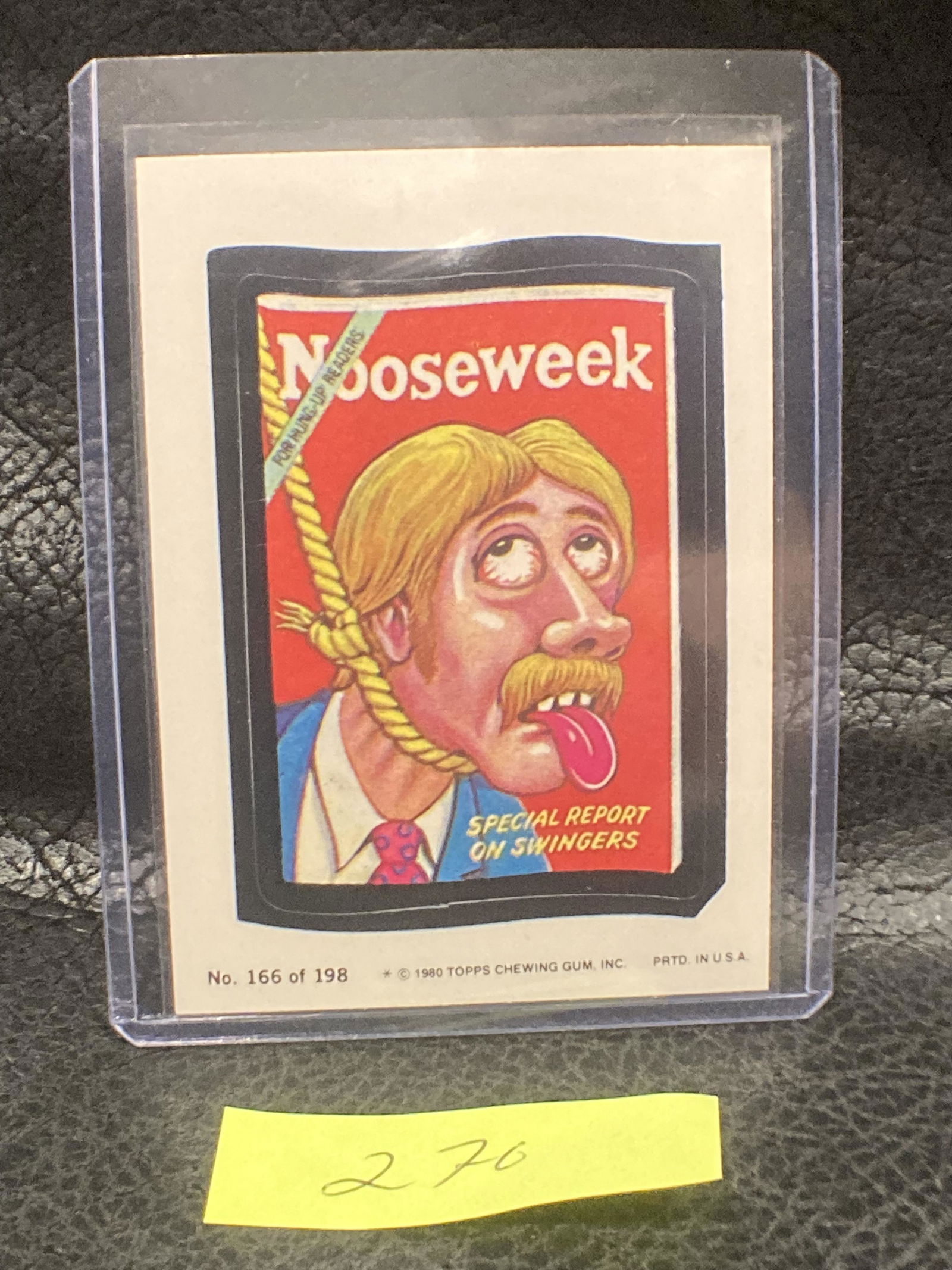 1980 Topps Wacky Packages Series 3 Nooseweek #166 (1 of 2)
