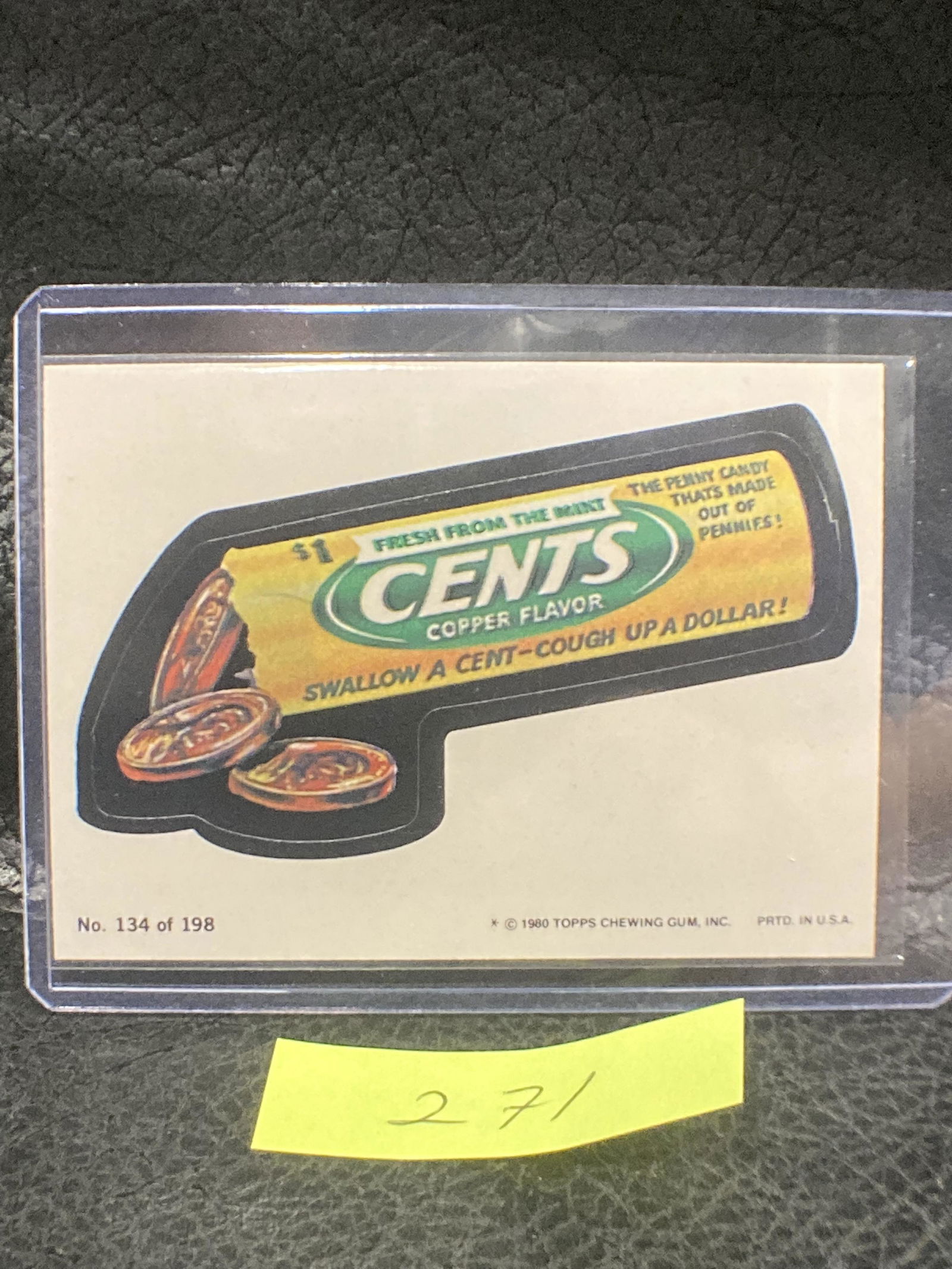 1974 Topps Wacky Packages Series #9 Cents Copper Flavor (1 of 2)